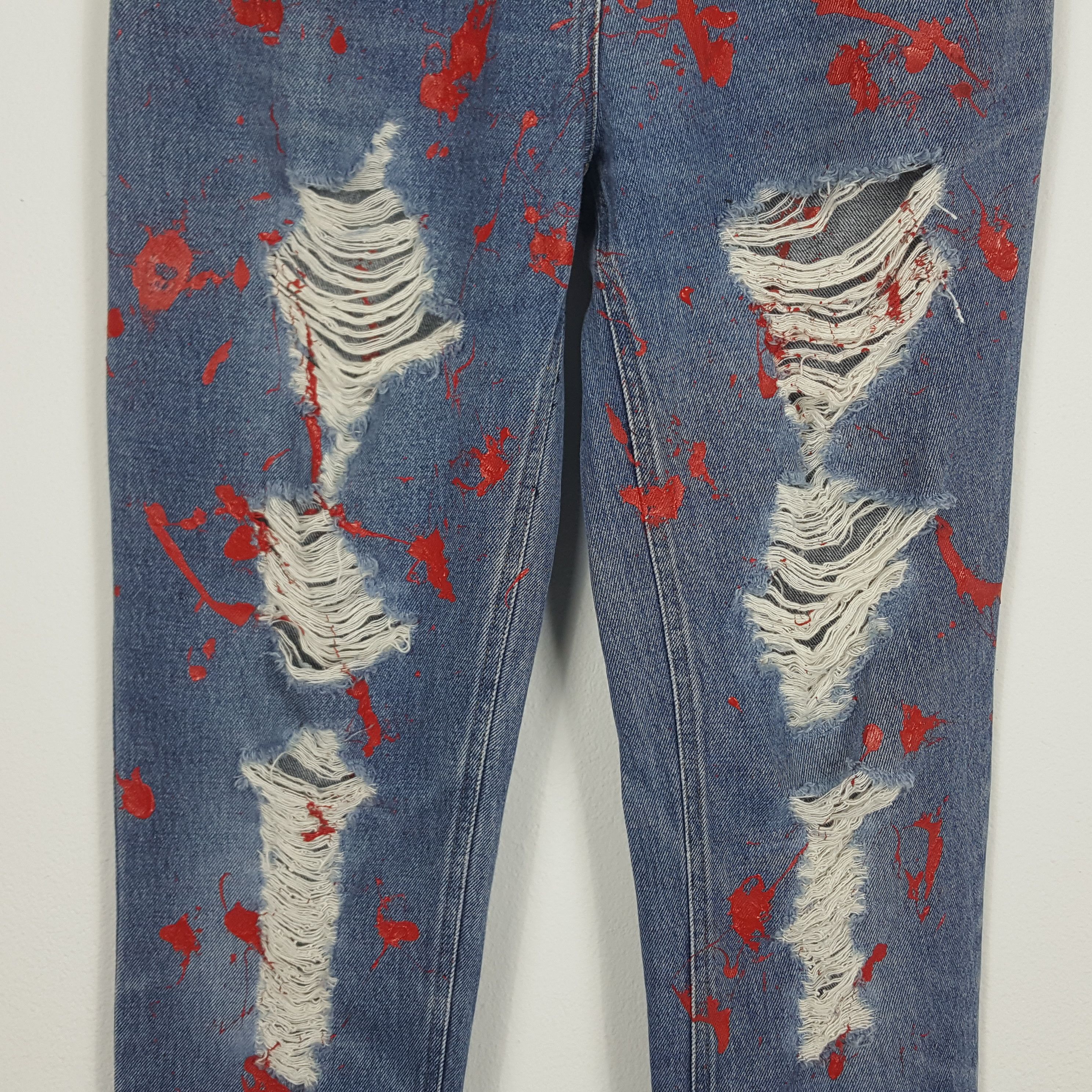 Japanese Brand Vintage BROOKER Japanese Brand Distressed Custom Jeans Size US 28 / EU 44 - 2 Thumbnail