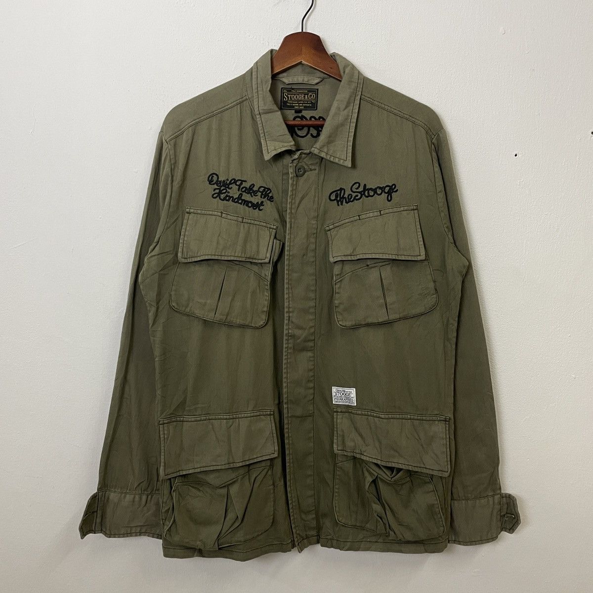 Japanese Brand Vintage Stooge & Co Army Skulls Jacket Size US M / EU 48-50 / 2 - 7 Thumbnail