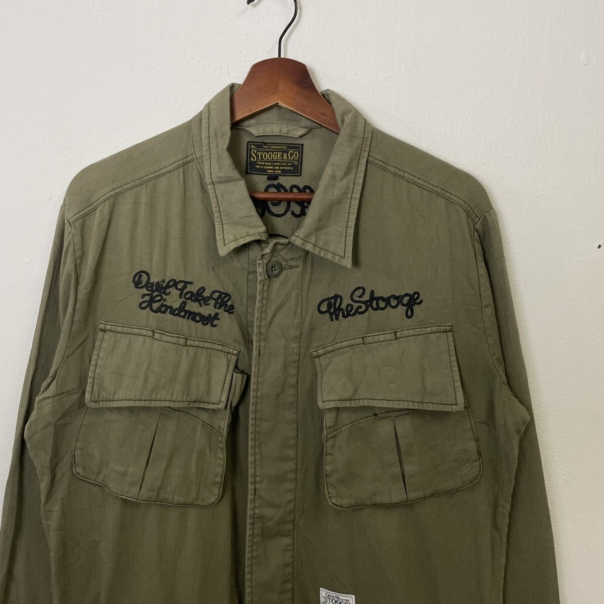 Japanese Brand Vintage Stooge & Co Army Skulls Jacket Size US M / EU 48-50 / 2 - 10 Thumbnail