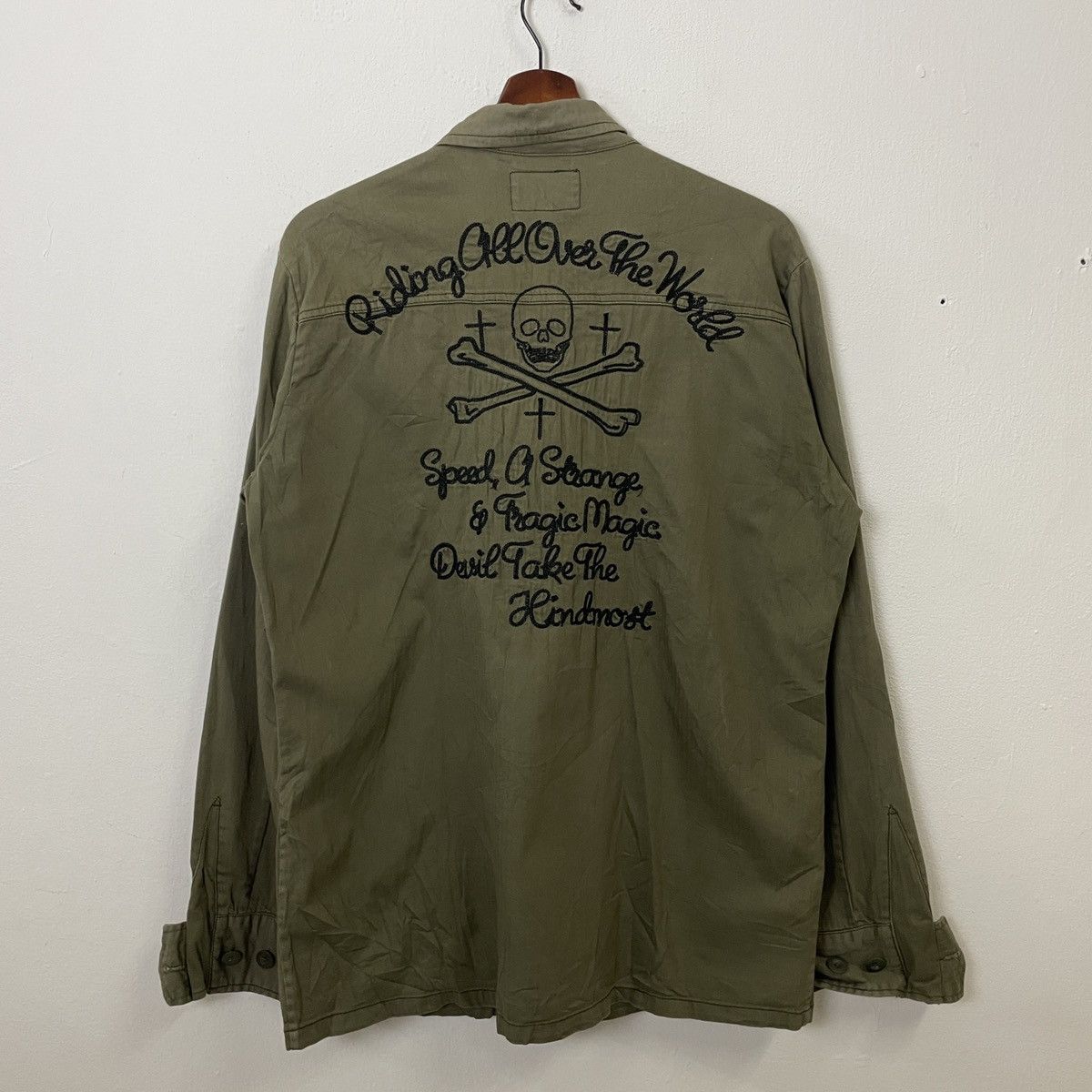 Japanese Brand Vintage Stooge & Co Army Skulls Jacket Size US M / EU 48-50 / 2 - 1 Thumbnail