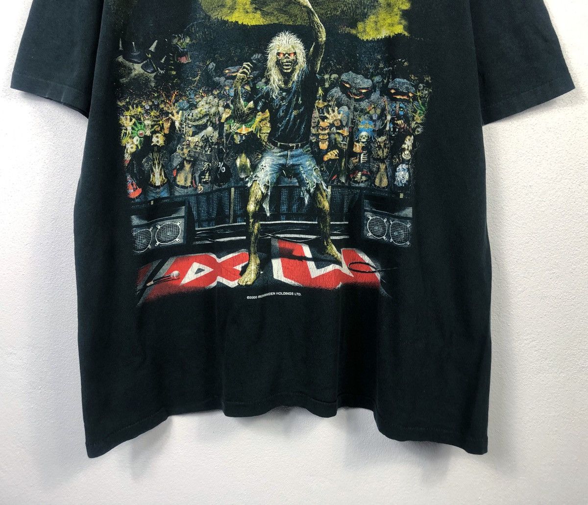 Iron Maiden Rare Vintage 2000s Iron Maiden Brave New World US Tour Tee Size US XL / EU 56 / 4 - 5 Thumbnail