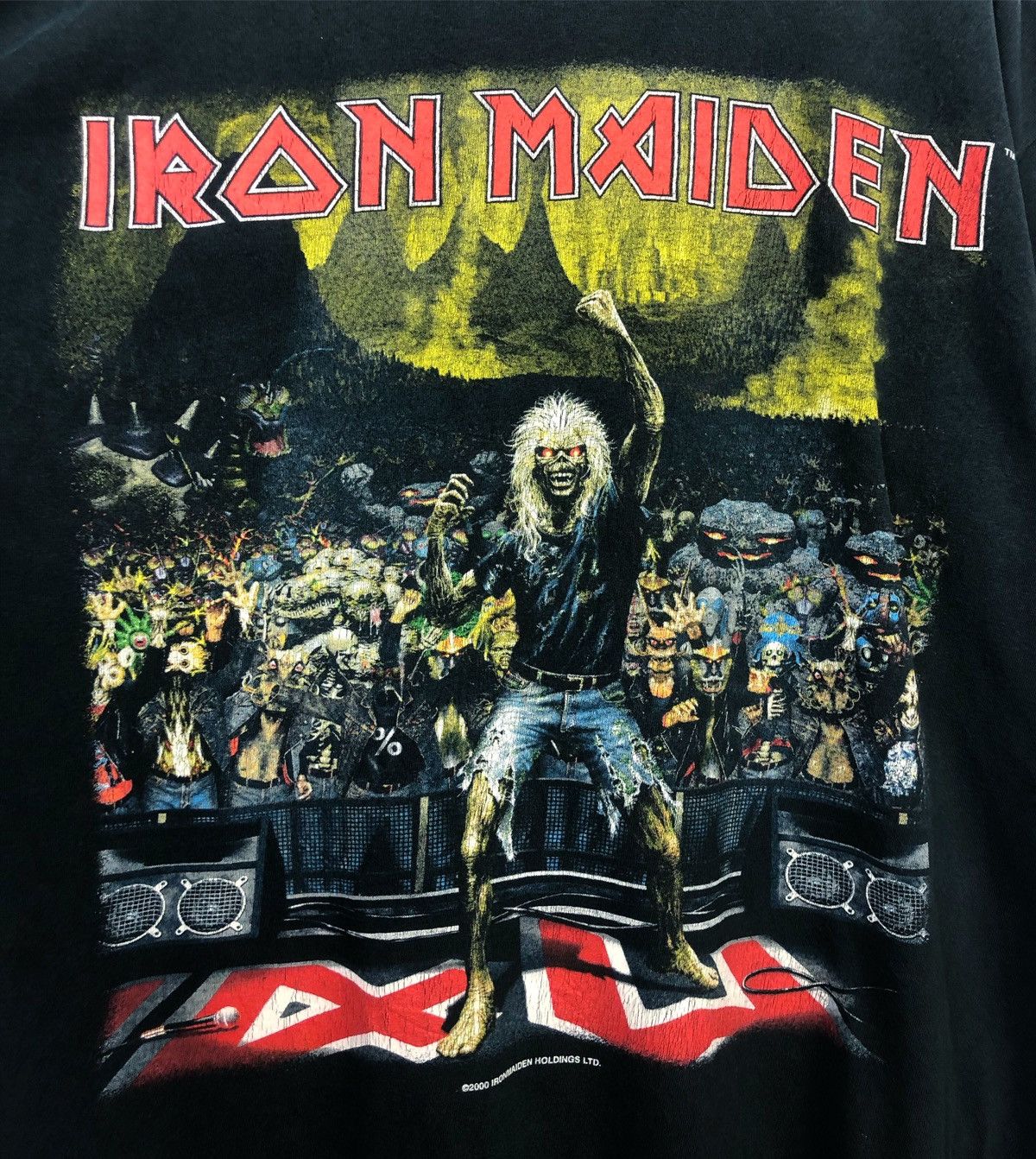 Iron Maiden Rare Vintage 2000s Iron Maiden Brave New World US Tour Tee Size US XL / EU 56 / 4 - 3 Thumbnail