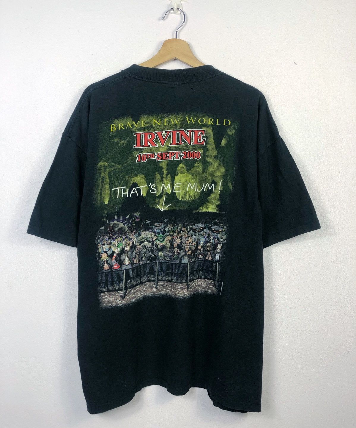 Iron Maiden Rare Vintage 2000s Iron Maiden Brave New World US Tour Tee Size US XL / EU 56 / 4 - 8 Thumbnail