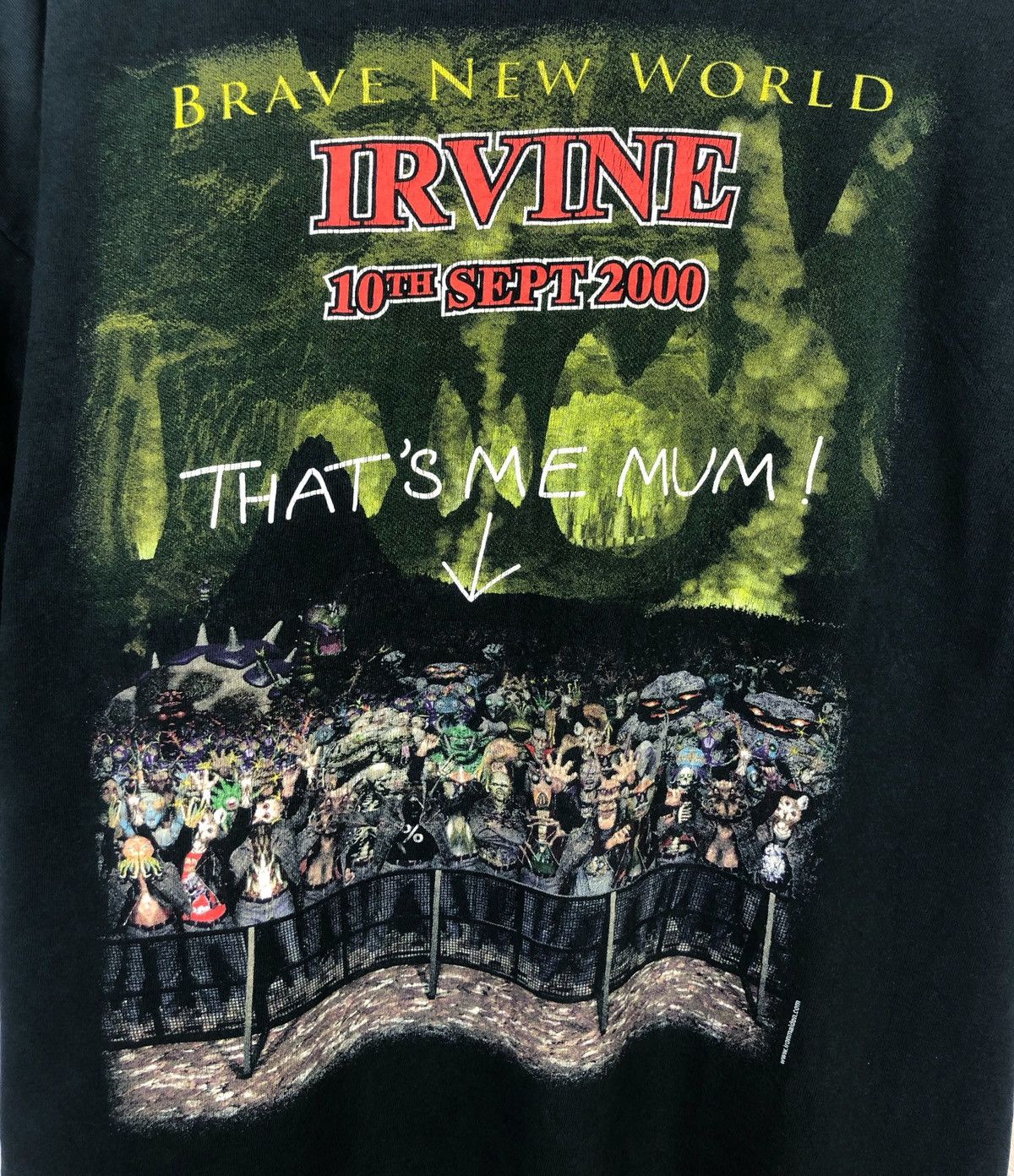 Iron Maiden Rare Vintage 2000s Iron Maiden Brave New World US Tour Tee Size US XL / EU 56 / 4 - 9 Thumbnail