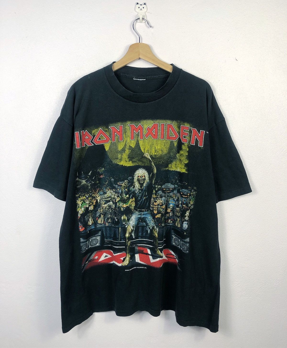 Iron Maiden Rare Vintage 2000s Iron Maiden Brave New World US Tour Tee Size US XL / EU 56 / 4 - 1 Thumbnail