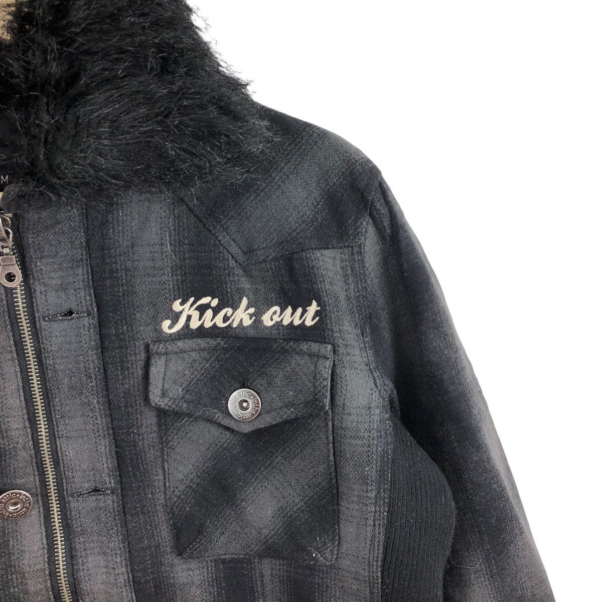 In The Attic Vintage IN THE ATTIC Jacket Checkered Japanese Brand Winter Size US M / EU 48-50 / 2 - 3 Thumbnail