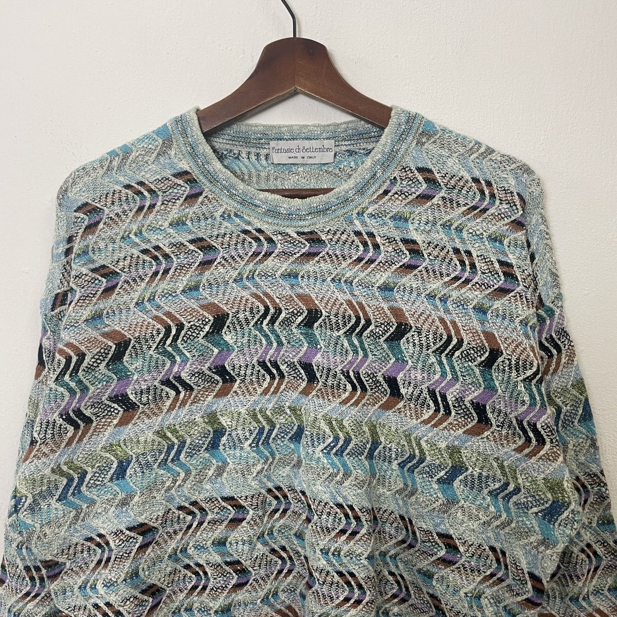 Aran Isles Knitwear Vintage Fantasie Di Settembre Jumper Knitwear Size US L / EU 52-54 / 3 - 4 Thumbnail