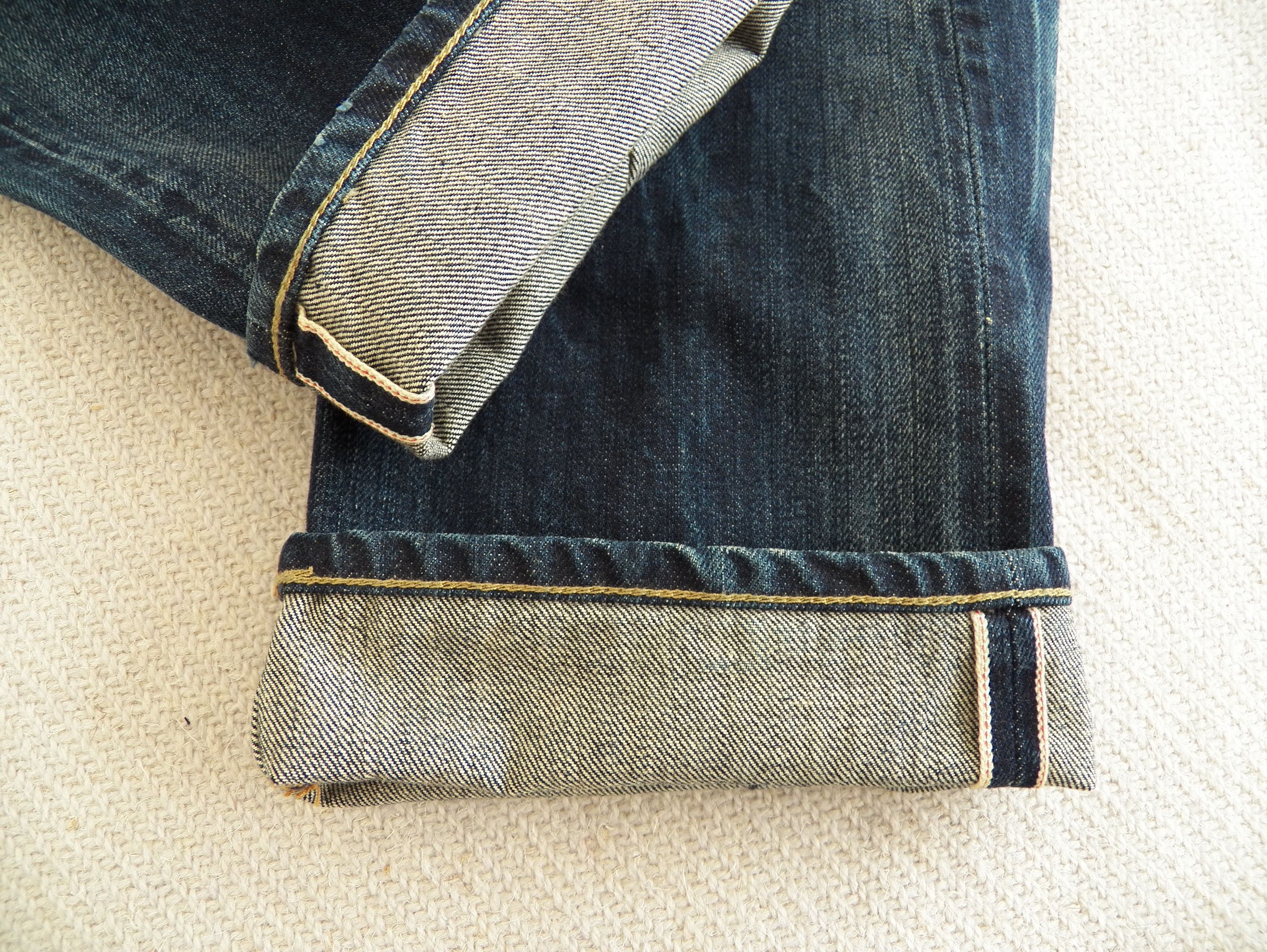 DENHAM Boyfriend Jeans W27 L32 W10YS Selvedge Factory Distressed Size 27" / US 4 / IT 40 - 3 Thumbnail