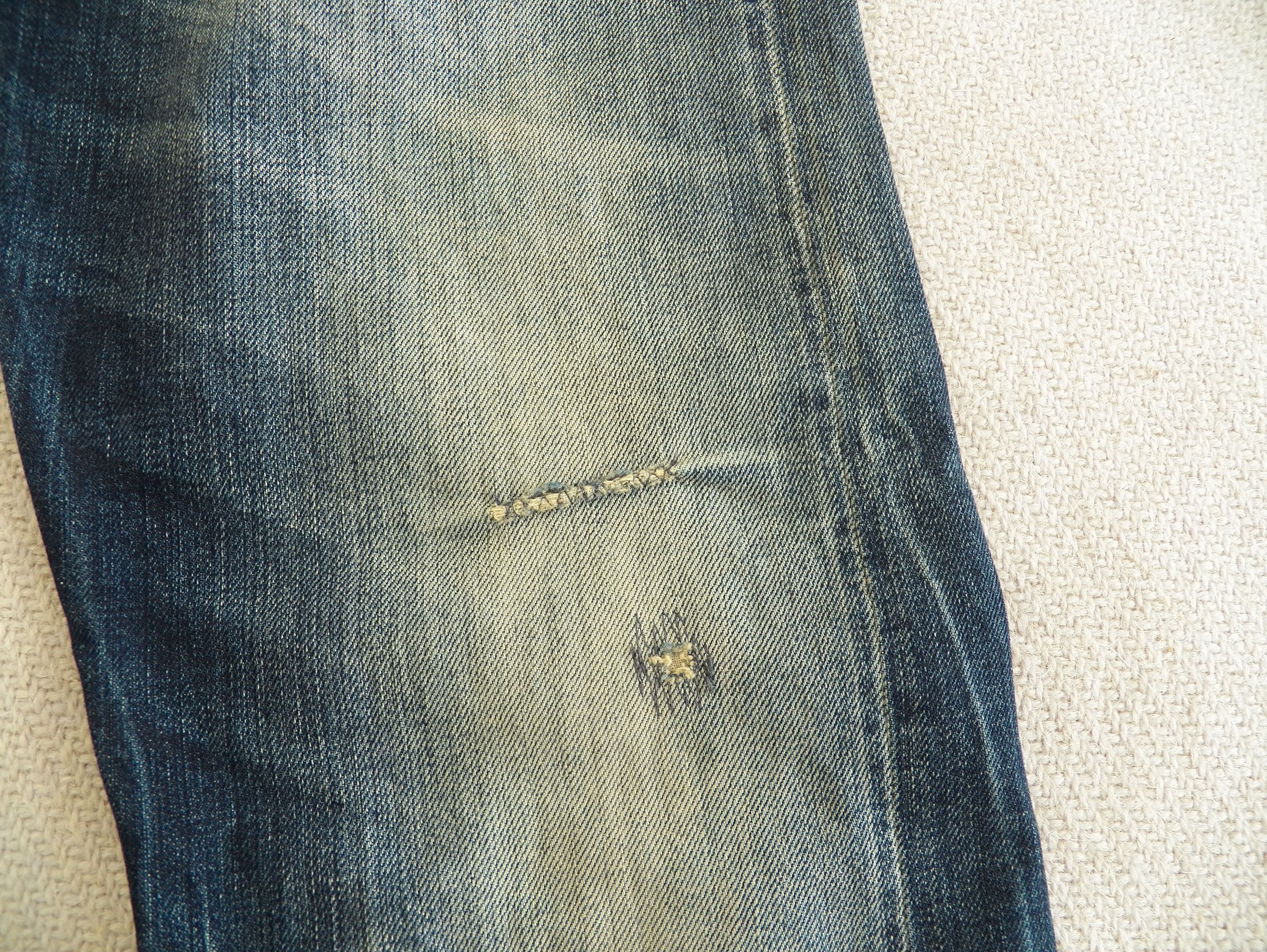 DENHAM Boyfriend Jeans W27 L32 W10YS Selvedge Factory Distressed Size 27" / US 4 / IT 40 - 5 Thumbnail