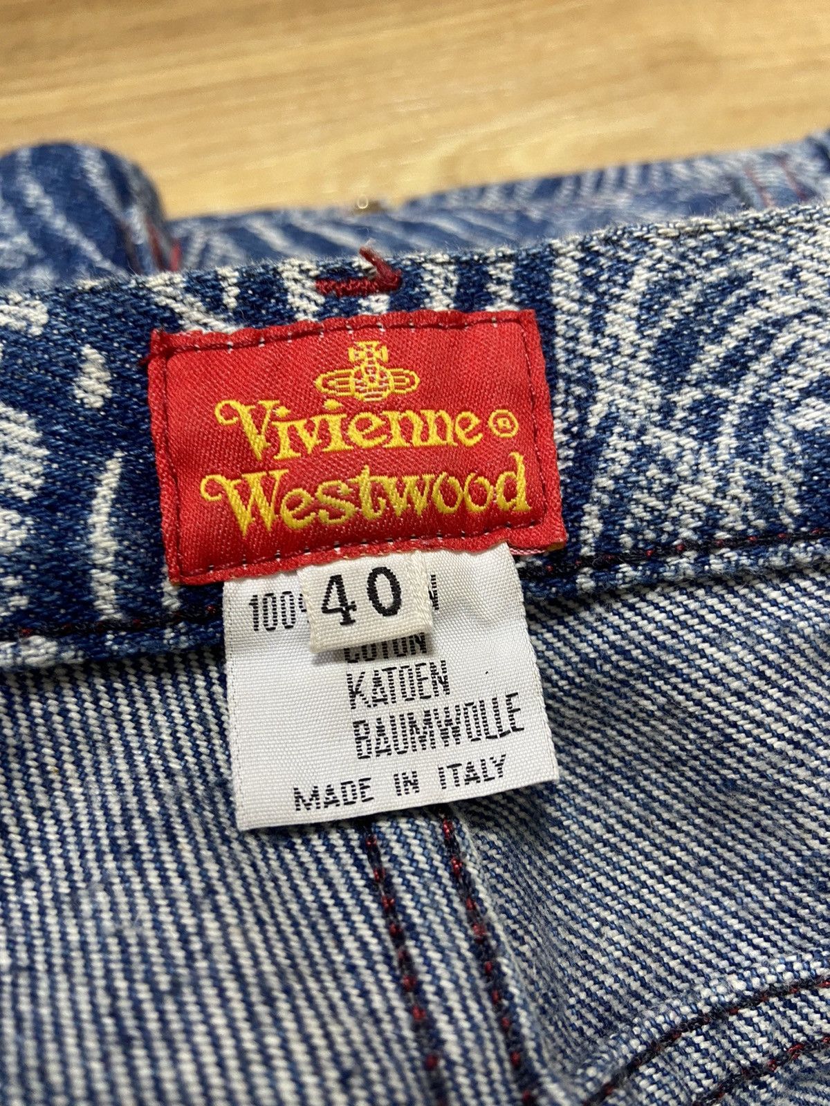 Vivienne Westwood 40 Vivienne westwood aw92 The Great Waves denim pants jeans Size US 27 - 4 Thumbnail