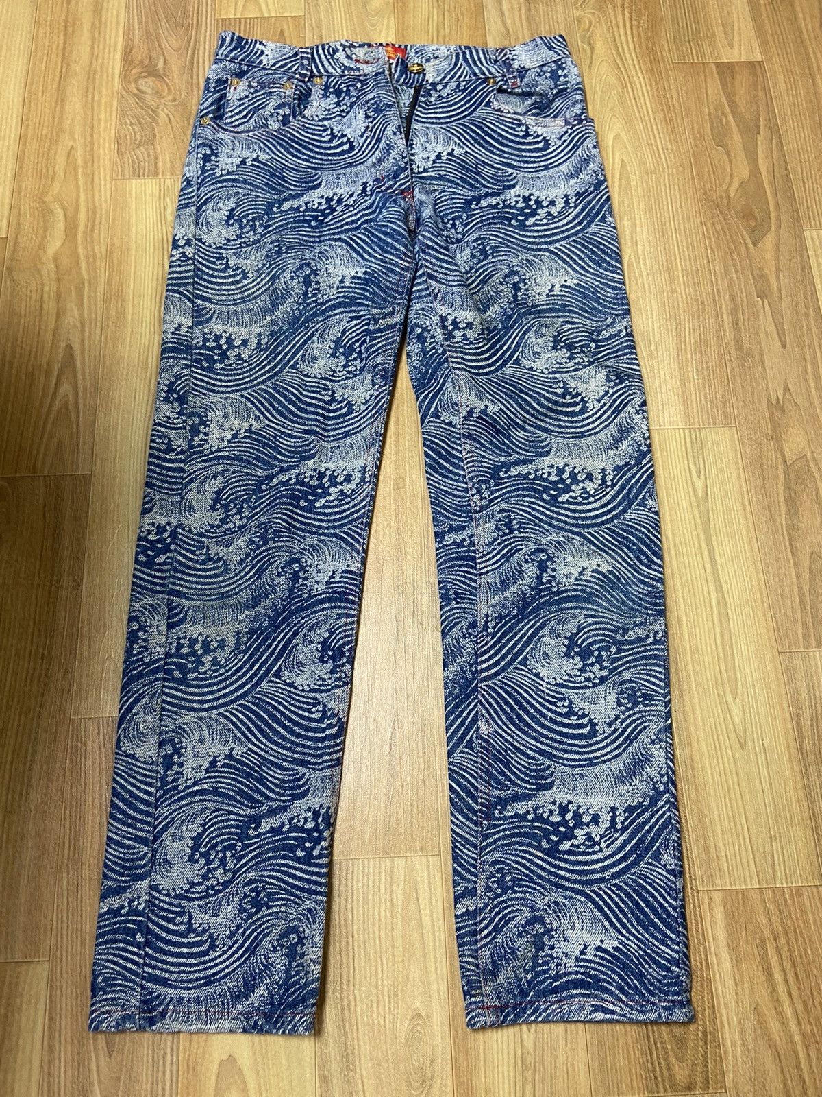 Vivienne Westwood 40 Vivienne westwood aw92 The Great Waves denim pants jeans Size US 27 - 1 Thumbnail