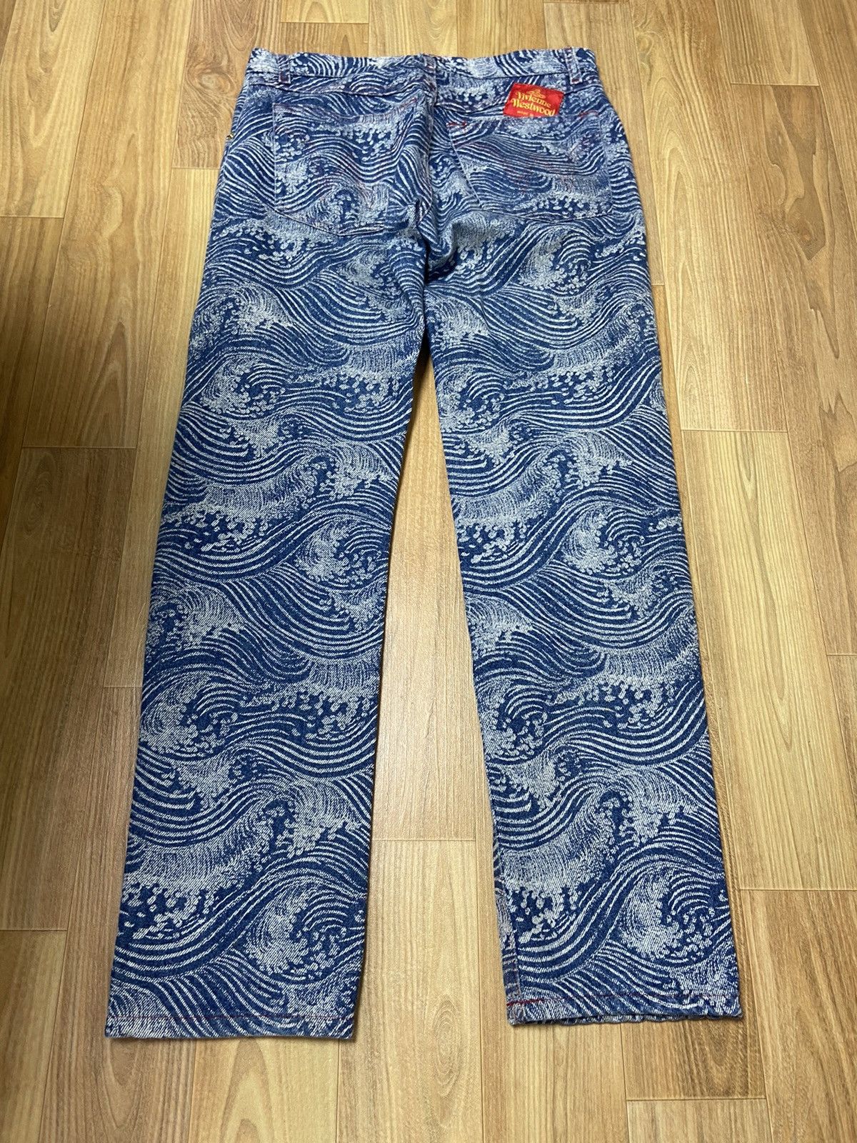 Vivienne Westwood 40 Vivienne westwood aw92 The Great Waves denim pants jeans Size US 27 - 2 Thumbnail