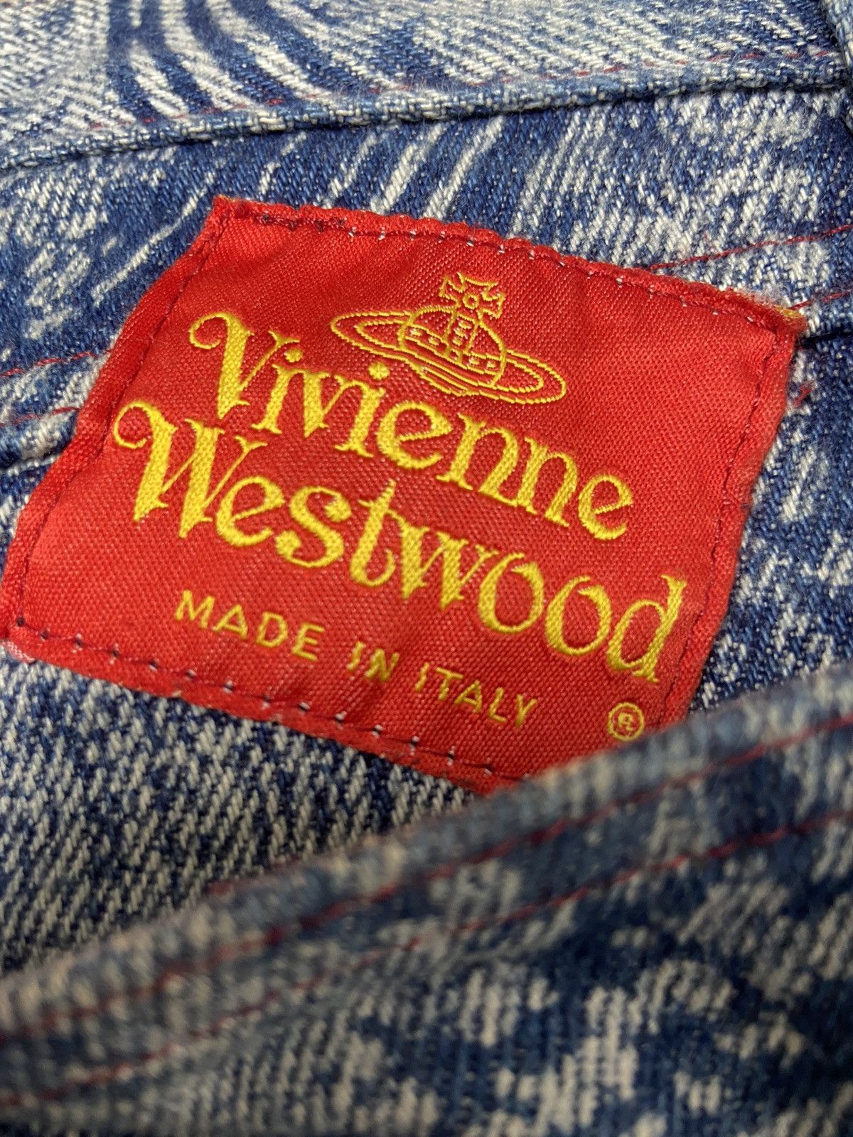 Vivienne Westwood 40 Vivienne westwood aw92 The Great Waves denim pants jeans Size US 27 - 3 Thumbnail