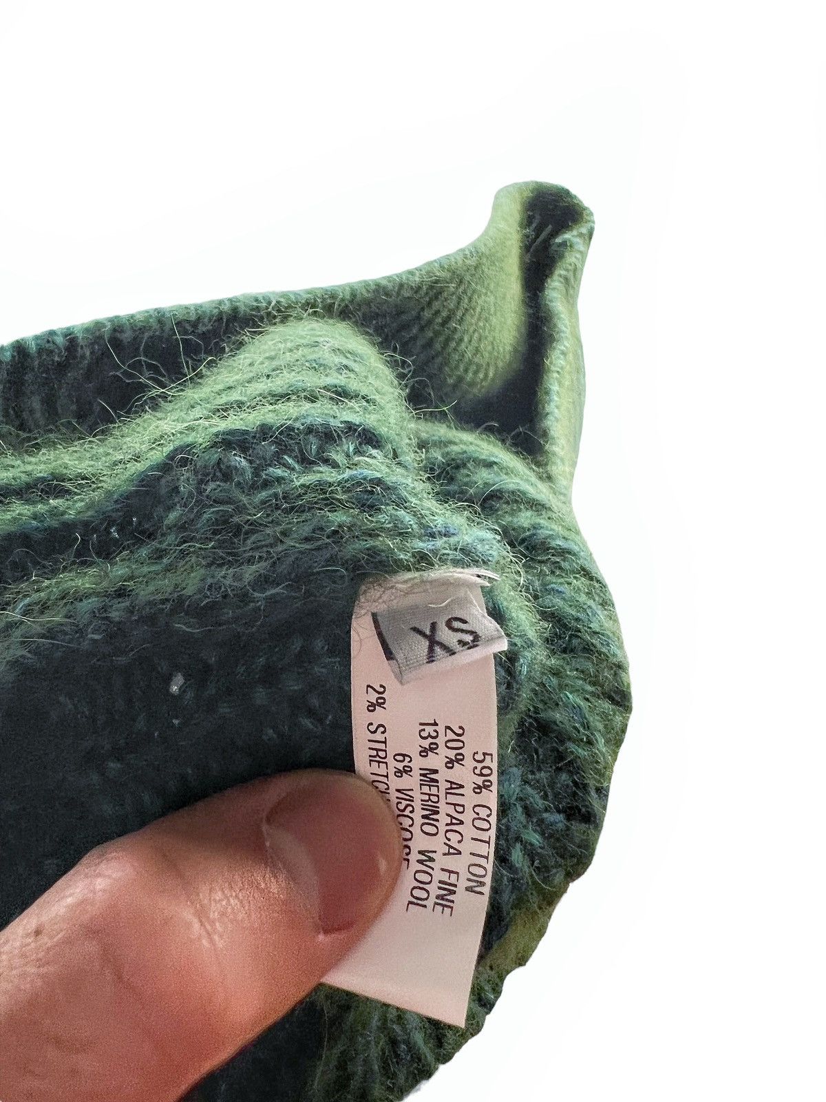 Namacheko Sample Multicolor Green Knit Alpaca Vest Size US XS / EU 42 / 0 - 4 Thumbnail