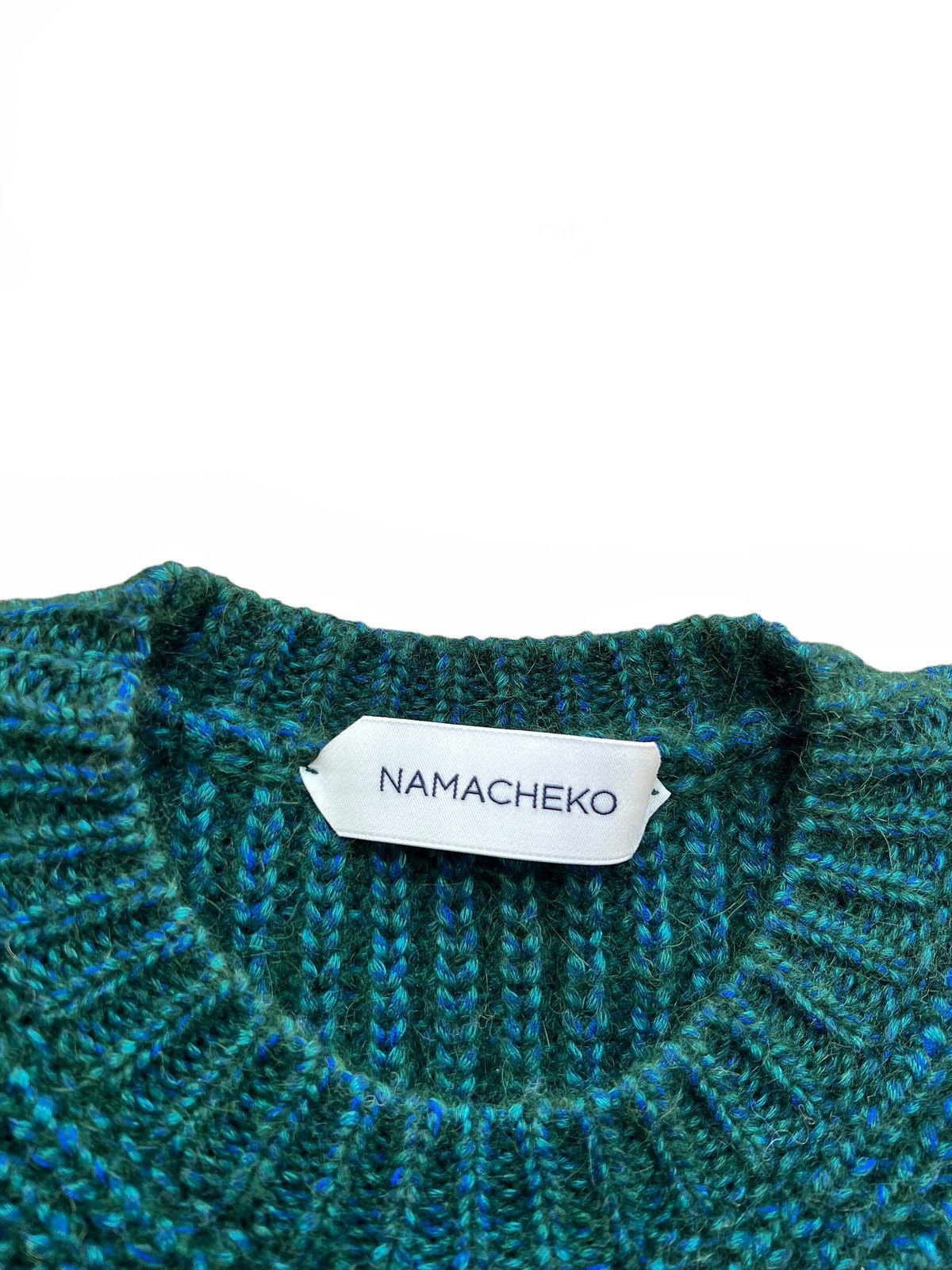 Namacheko Sample Multicolor Green Knit Alpaca Vest Size US XS / EU 42 / 0 - 2 Thumbnail