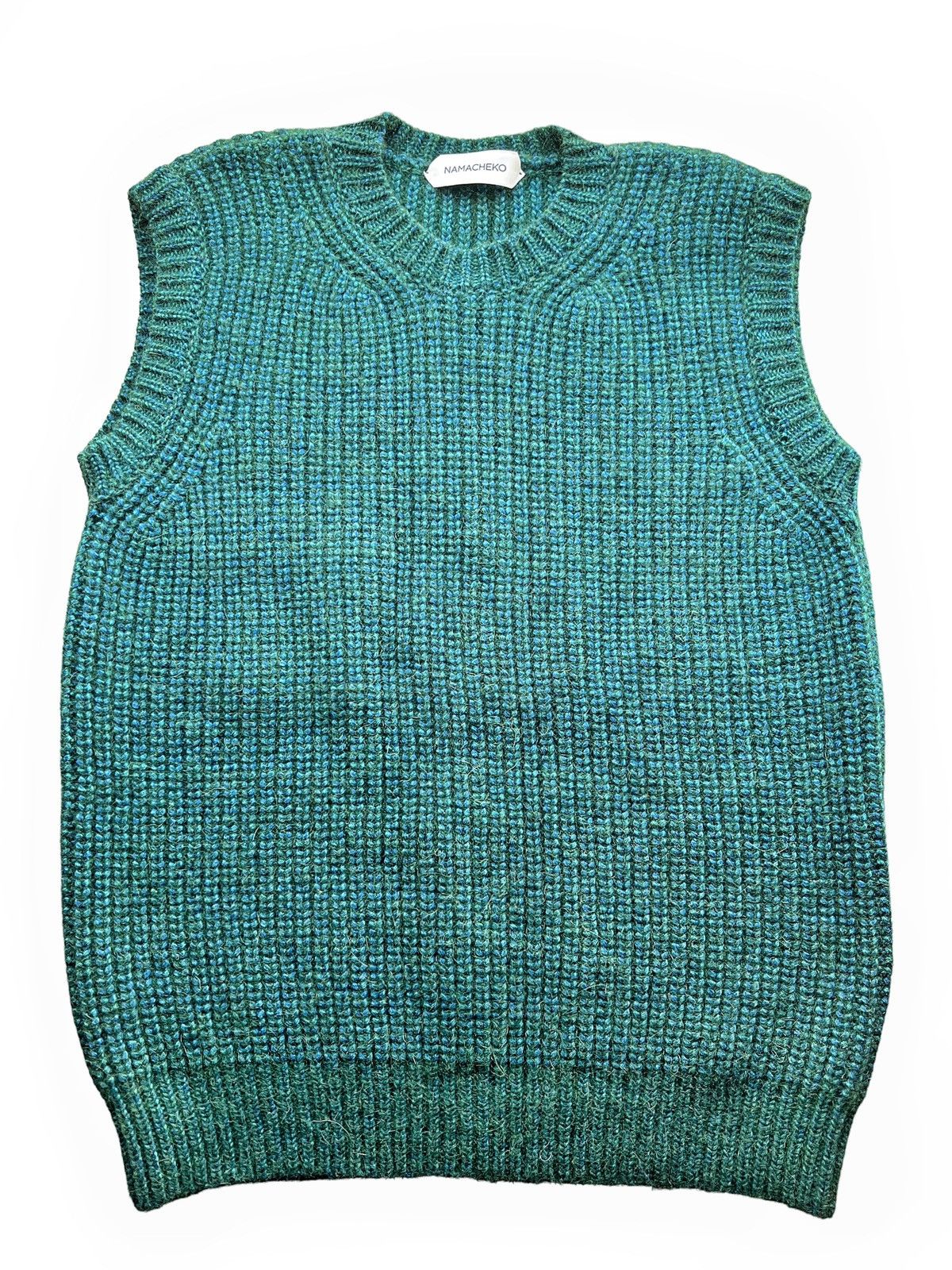 Namacheko Sample Multicolor Green Knit Alpaca Vest | Grailed