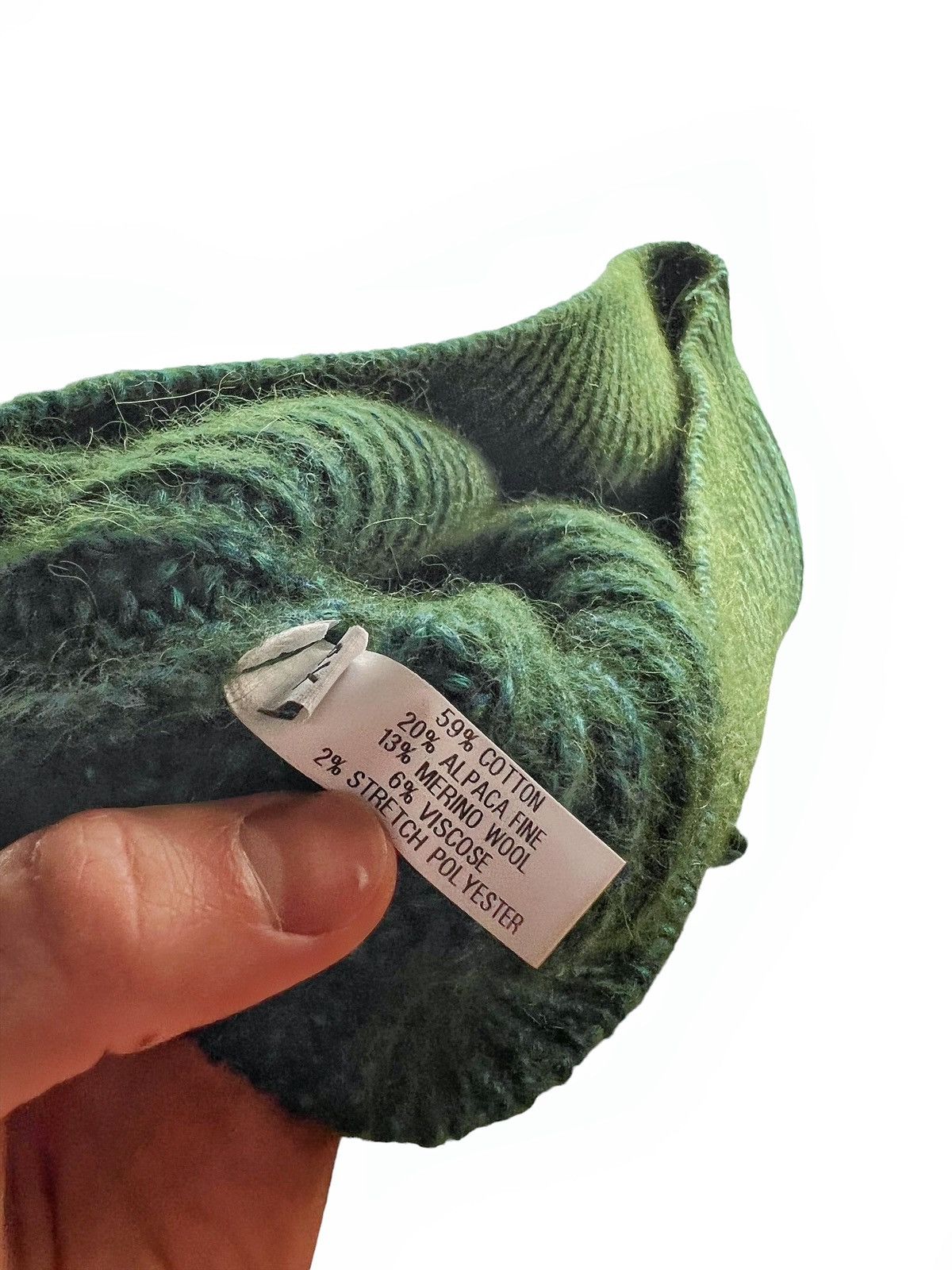Namacheko Sample Multicolor Green Knit Alpaca Vest Size US XS / EU 42 / 0 - 5 Thumbnail