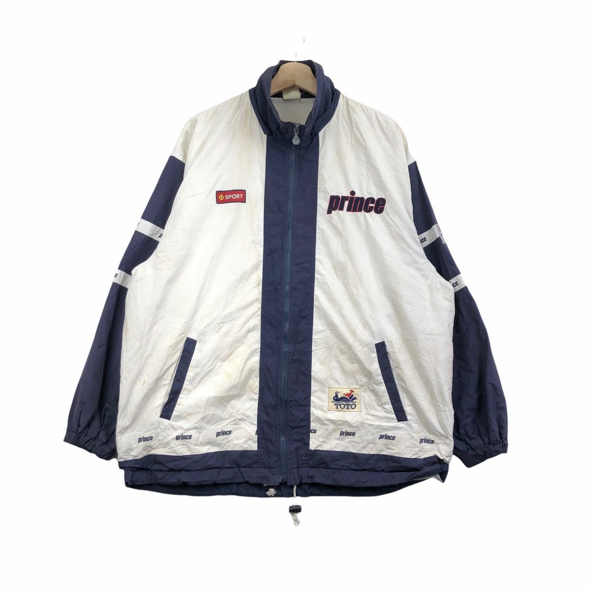 Vintage PRINCE TENNIS TOTO Team Windbreaker Jacket Sweater