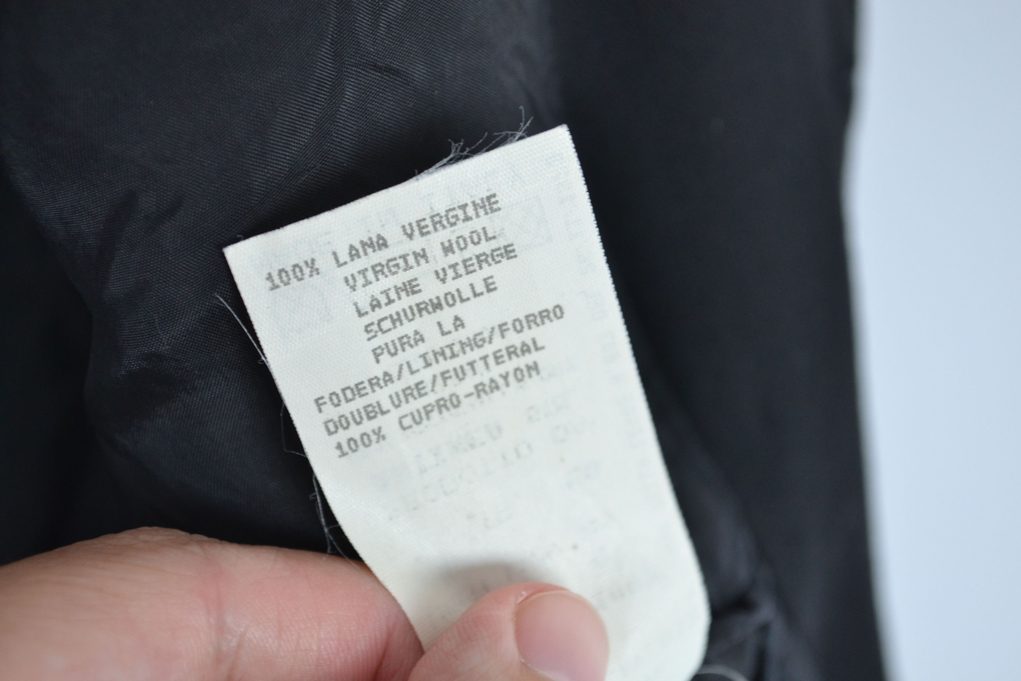 Emporio Armani Emporio Armani Suit Black Blazer Pants Wool 90s Black Size 50R - 14 Thumbnail