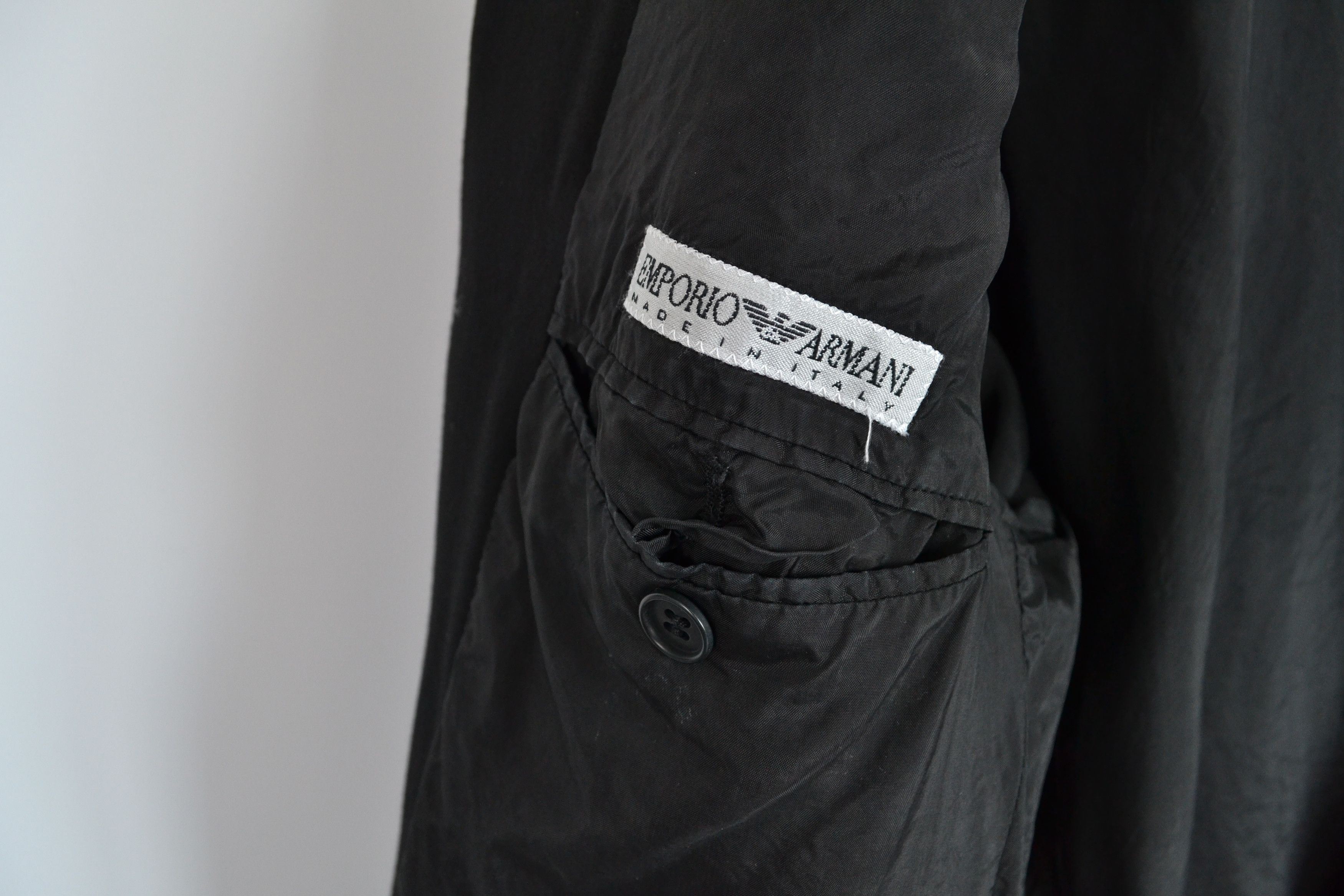 Emporio Armani Emporio Armani Suit Black Blazer Pants Wool 90s Black Size 50R - 5 Thumbnail