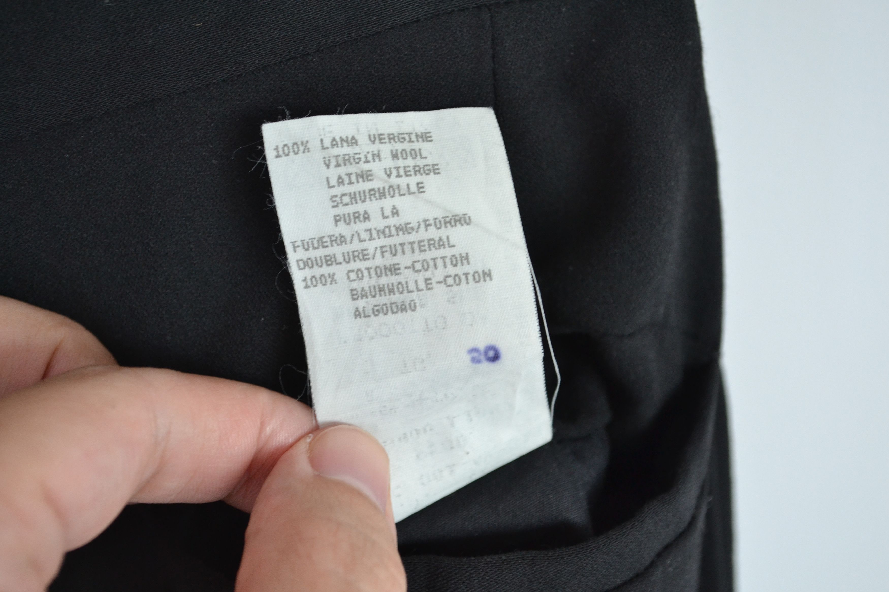 Emporio Armani Emporio Armani Suit Black Blazer Pants Wool 90s Black Size 50R - 18 Thumbnail