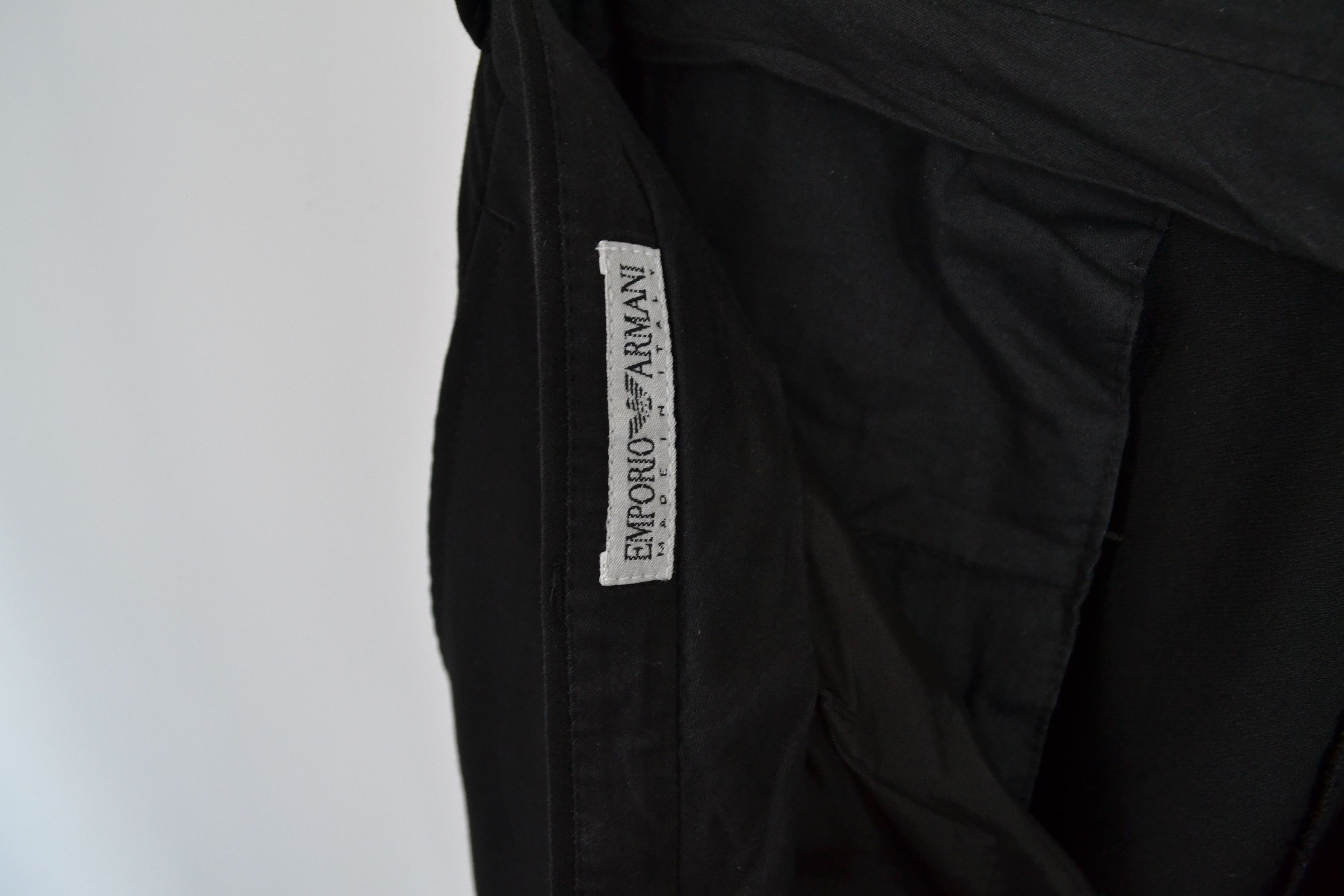 Emporio Armani Emporio Armani Suit Black Blazer Pants Wool 90s Black Size 50R - 12 Thumbnail
