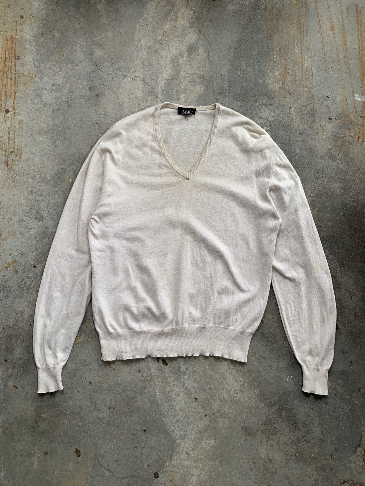 A.P.C. A.P.C V neck Cashmere Sweater Size US M / EU 48-50 / 2 - 1 Thumbnail