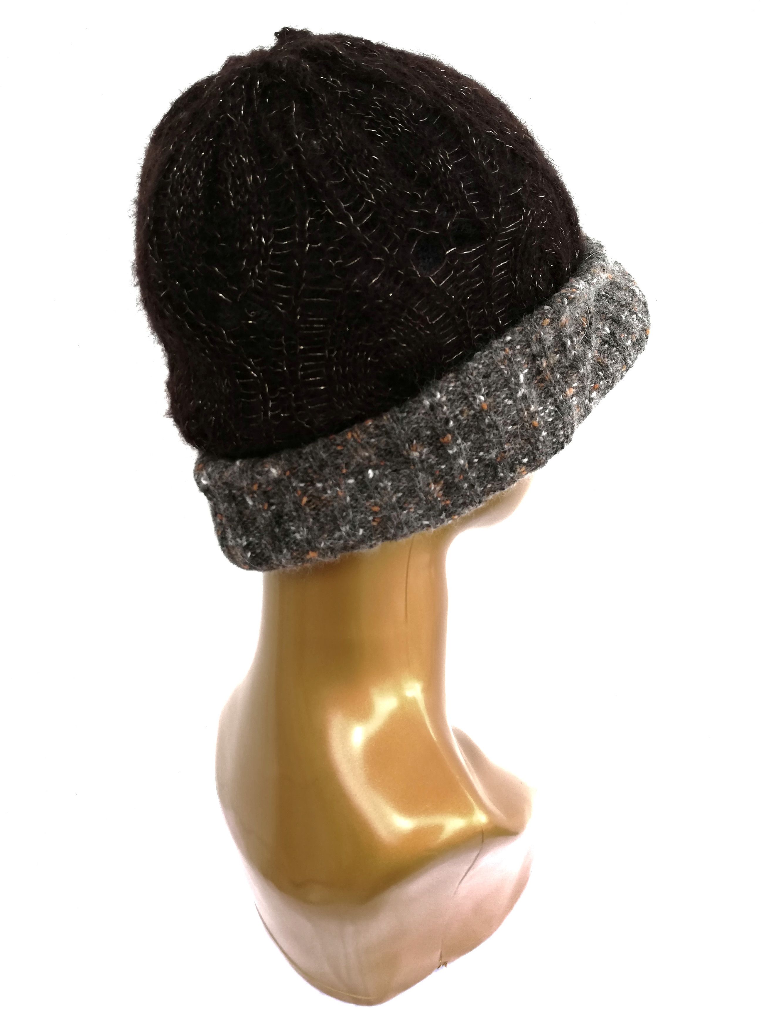 CA4LA 🔥Ca4la Hand Knitted Punk Style Knitwear Beret/Pattern Cap Size ONE SIZE - 5 Thumbnail