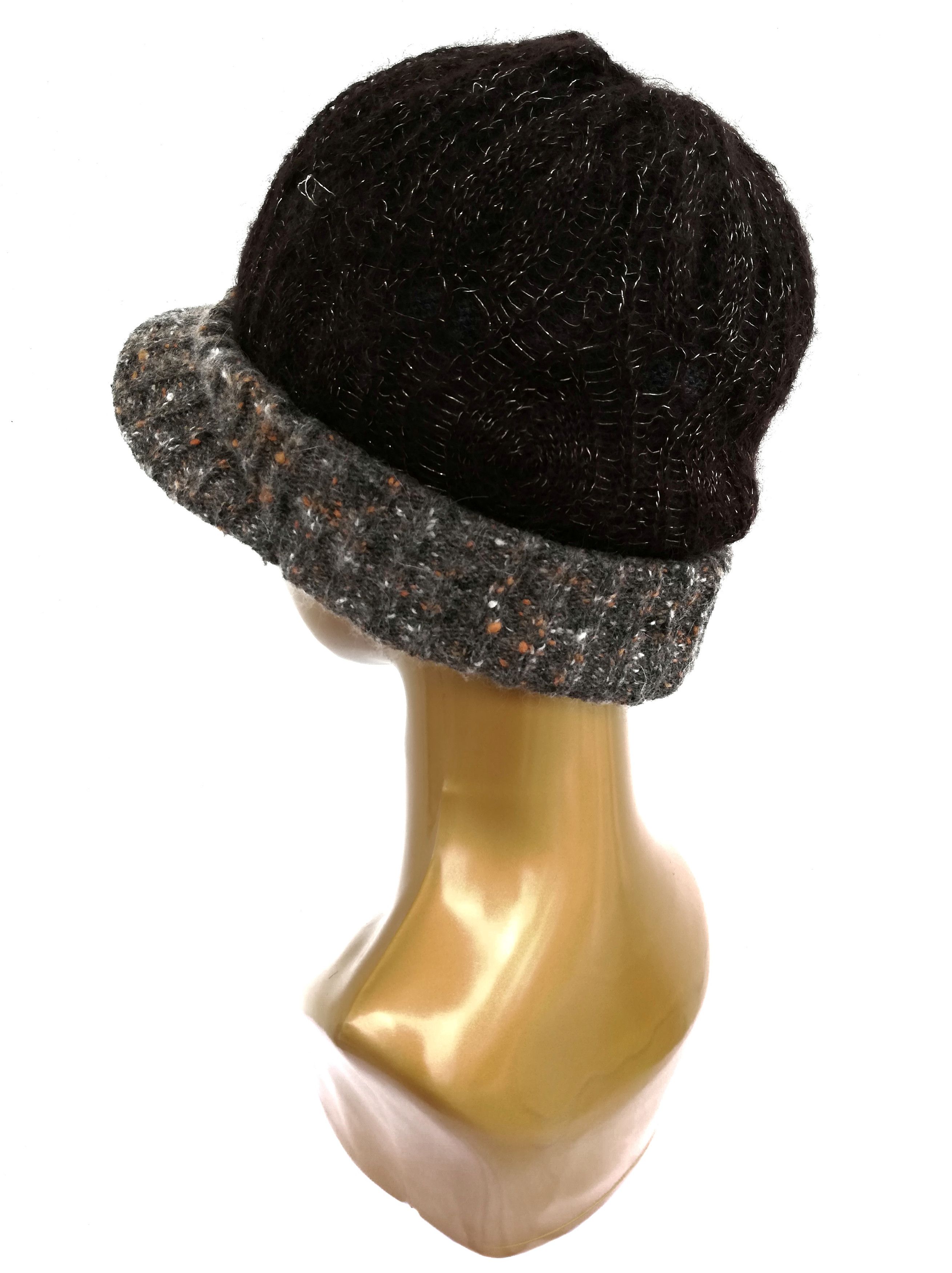 CA4LA 🔥Ca4la Hand Knitted Punk Style Knitwear Beret/Pattern Cap Size ONE SIZE - 3 Thumbnail