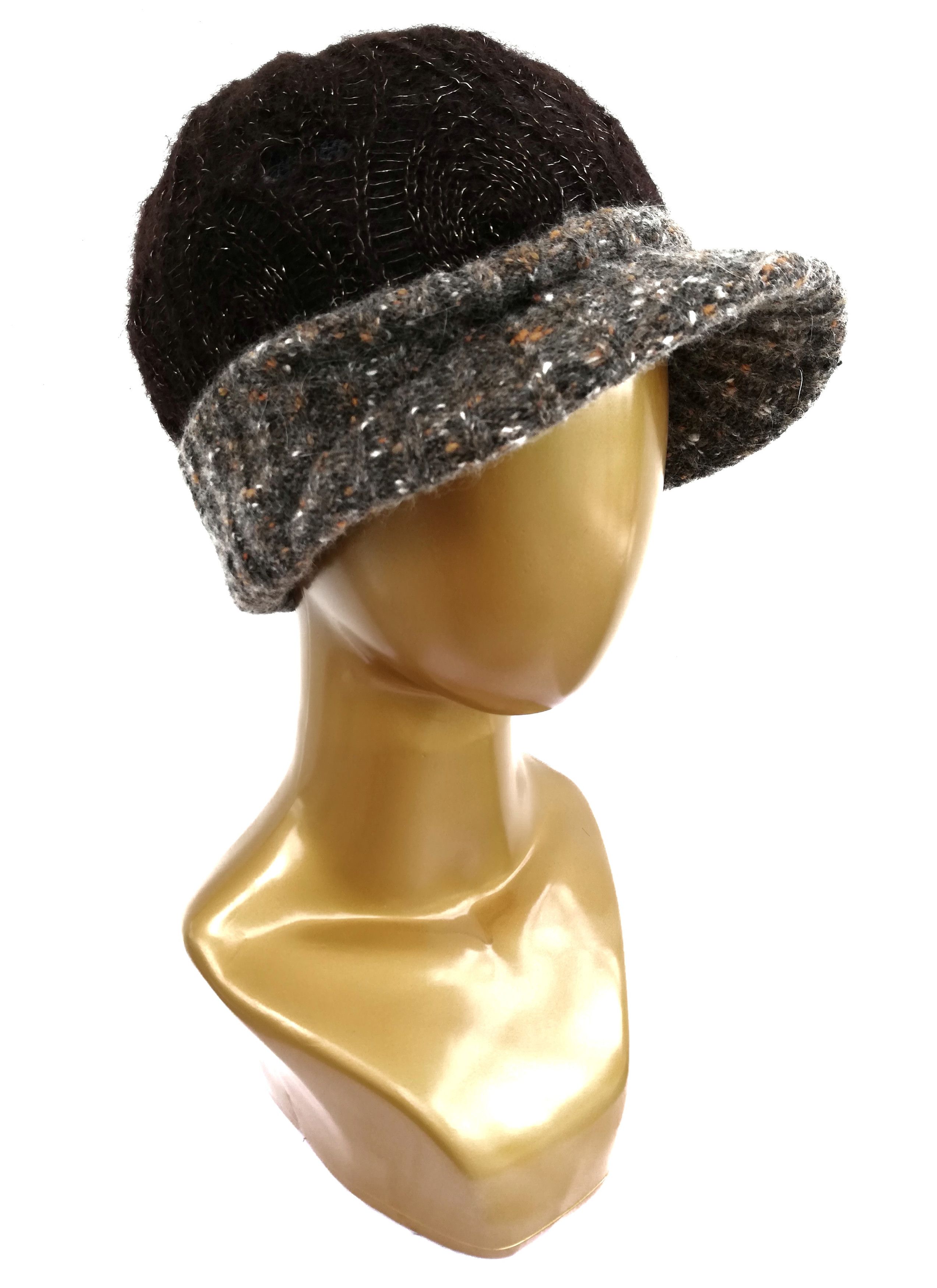 CA4LA 🔥Ca4la Hand Knitted Punk Style Knitwear Beret/Pattern Cap Size ONE SIZE - 7 Thumbnail