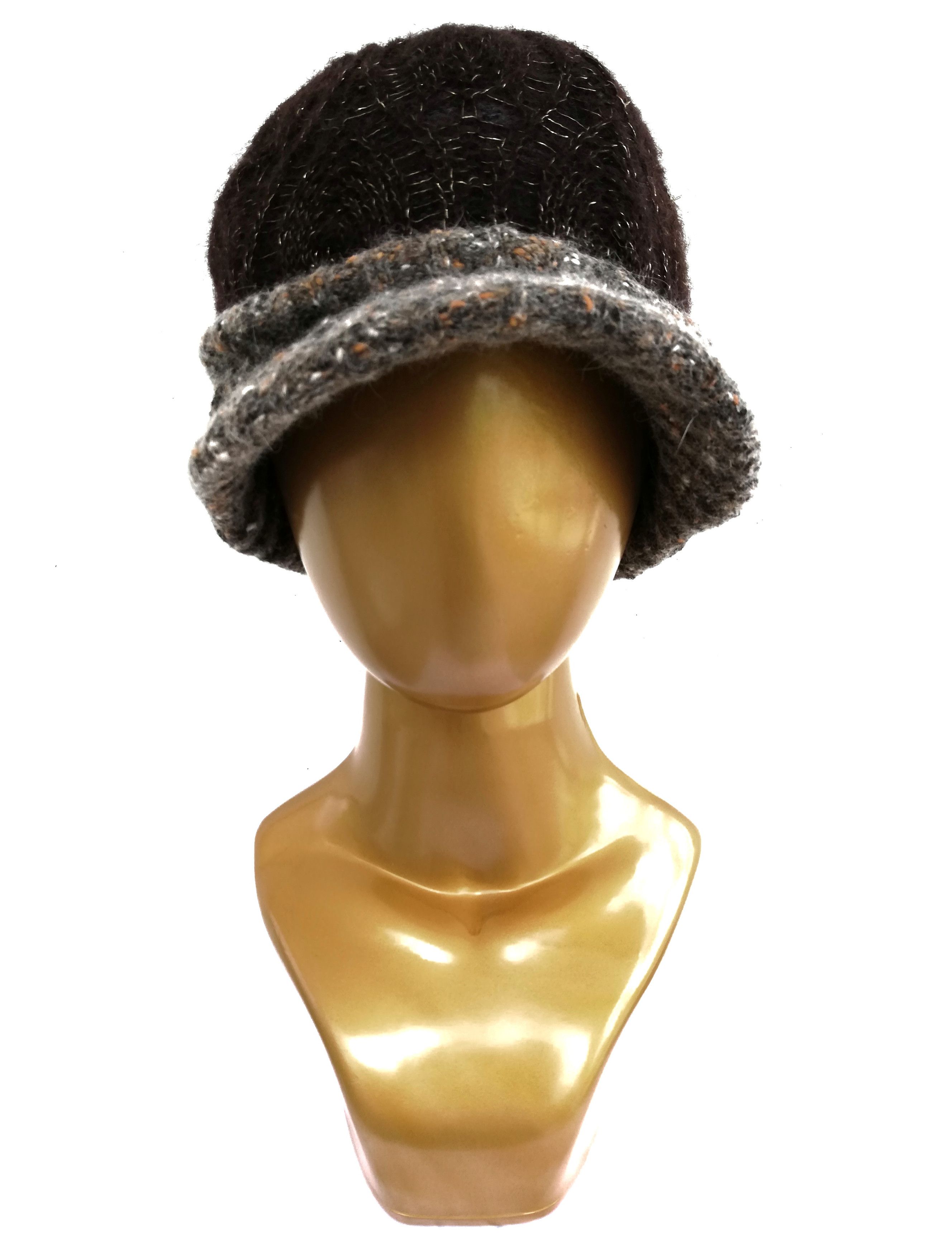 CA4LA 🔥Ca4la Hand Knitted Punk Style Knitwear Beret/Pattern Cap Size ONE SIZE - 8 Thumbnail