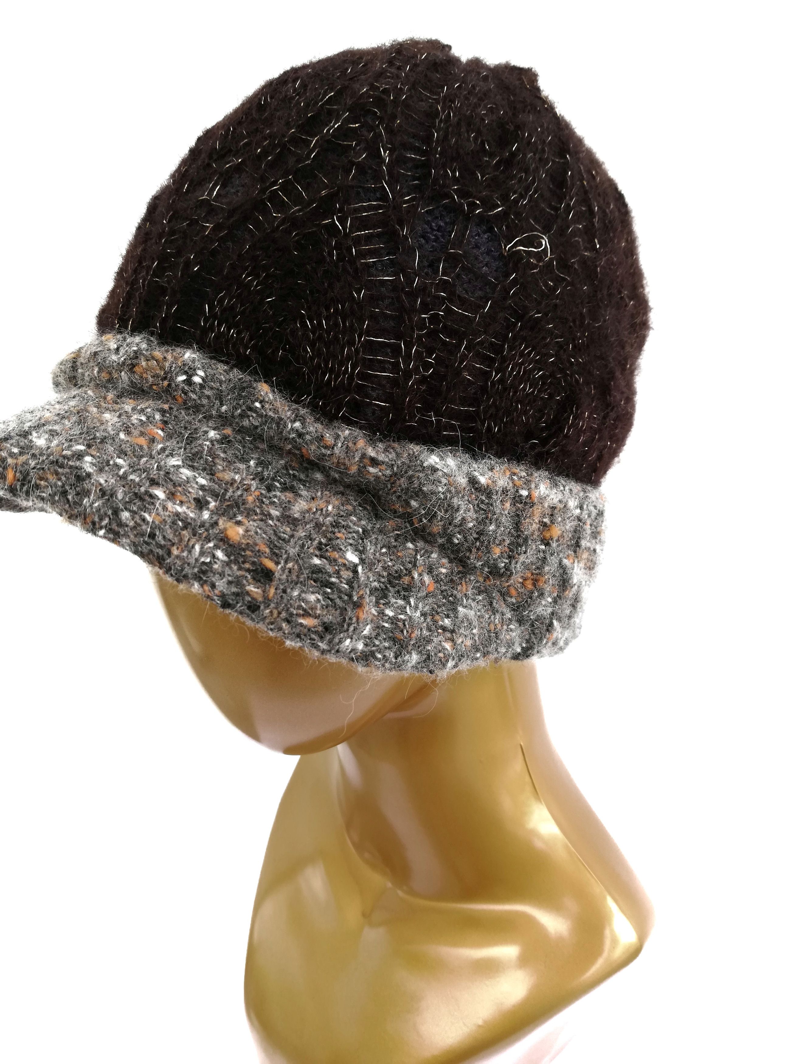 CA4LA 🔥Ca4la Hand Knitted Punk Style Knitwear Beret/Pattern Cap Size ONE SIZE - 11 Thumbnail