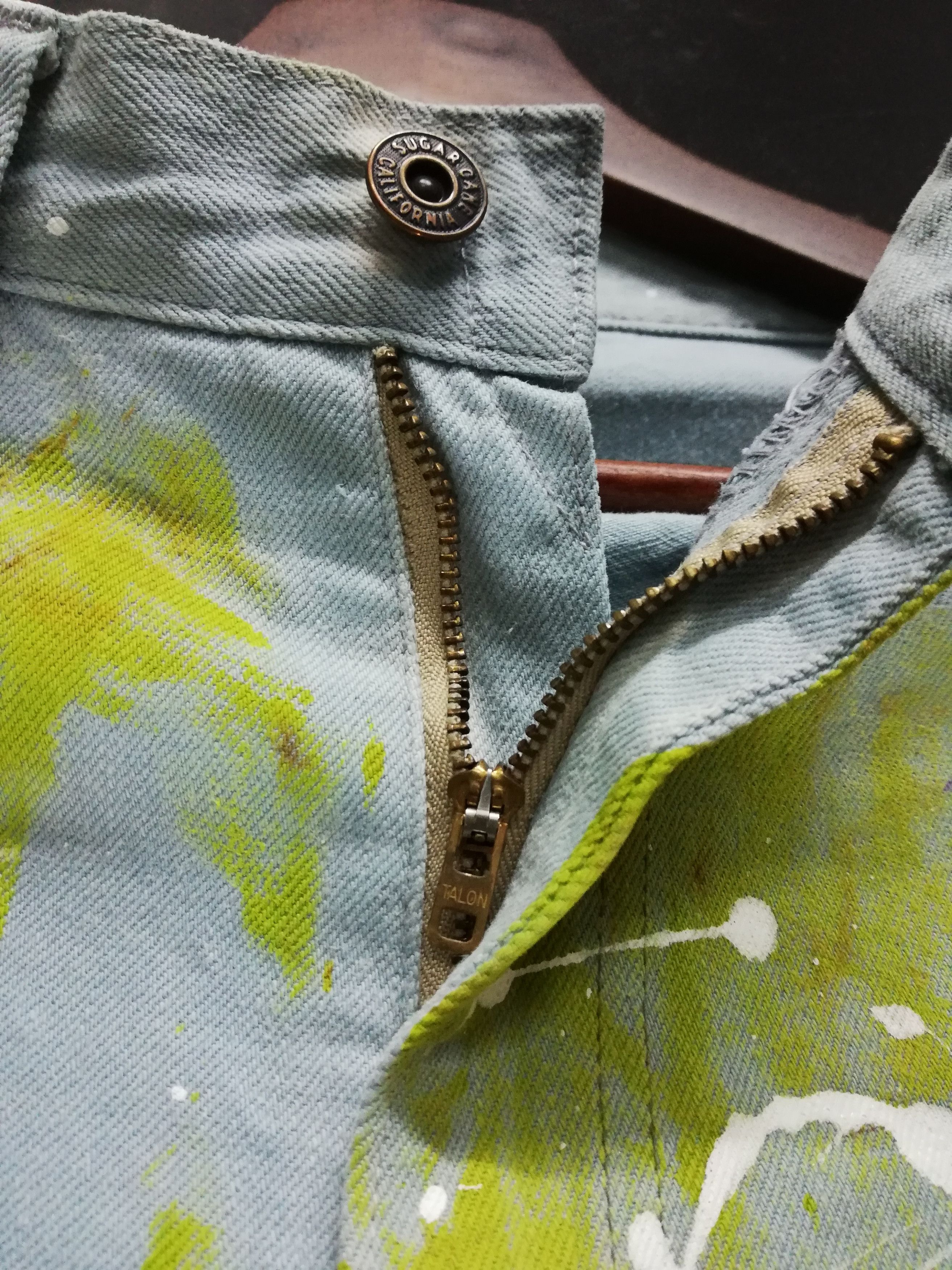 Sugar Cane × Toyo Enterprises 🔥Extremely Customize Sugar Cane Paint Splash Denim Pants🔥 Size US 28 / EU 44 - 11 Thumbnail