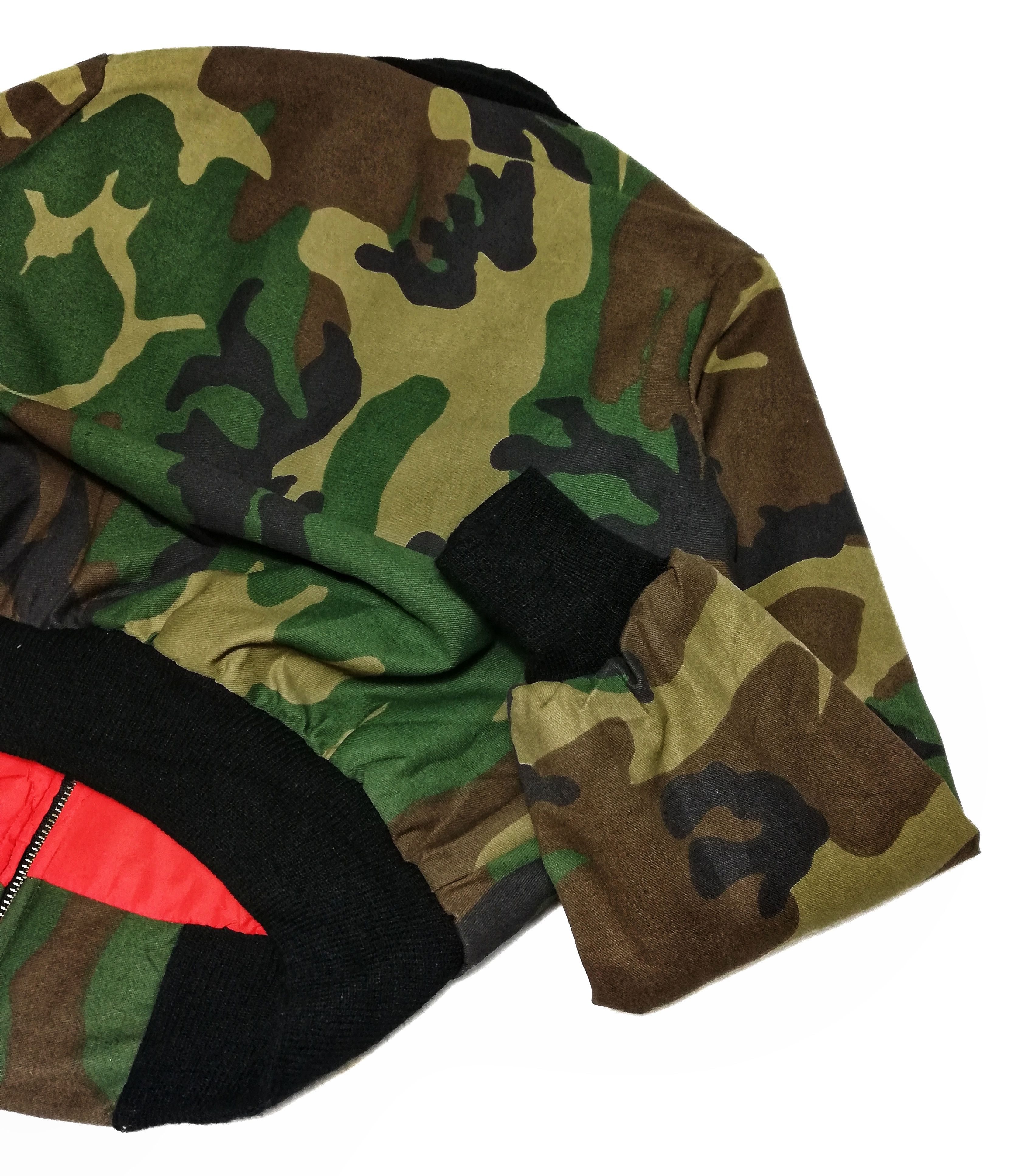 Vintage 🔥ICONIC Vintage Camouflage Military Bomber MA-1 Jacket🔥 Size US XXS / EU 40 - 11 Thumbnail