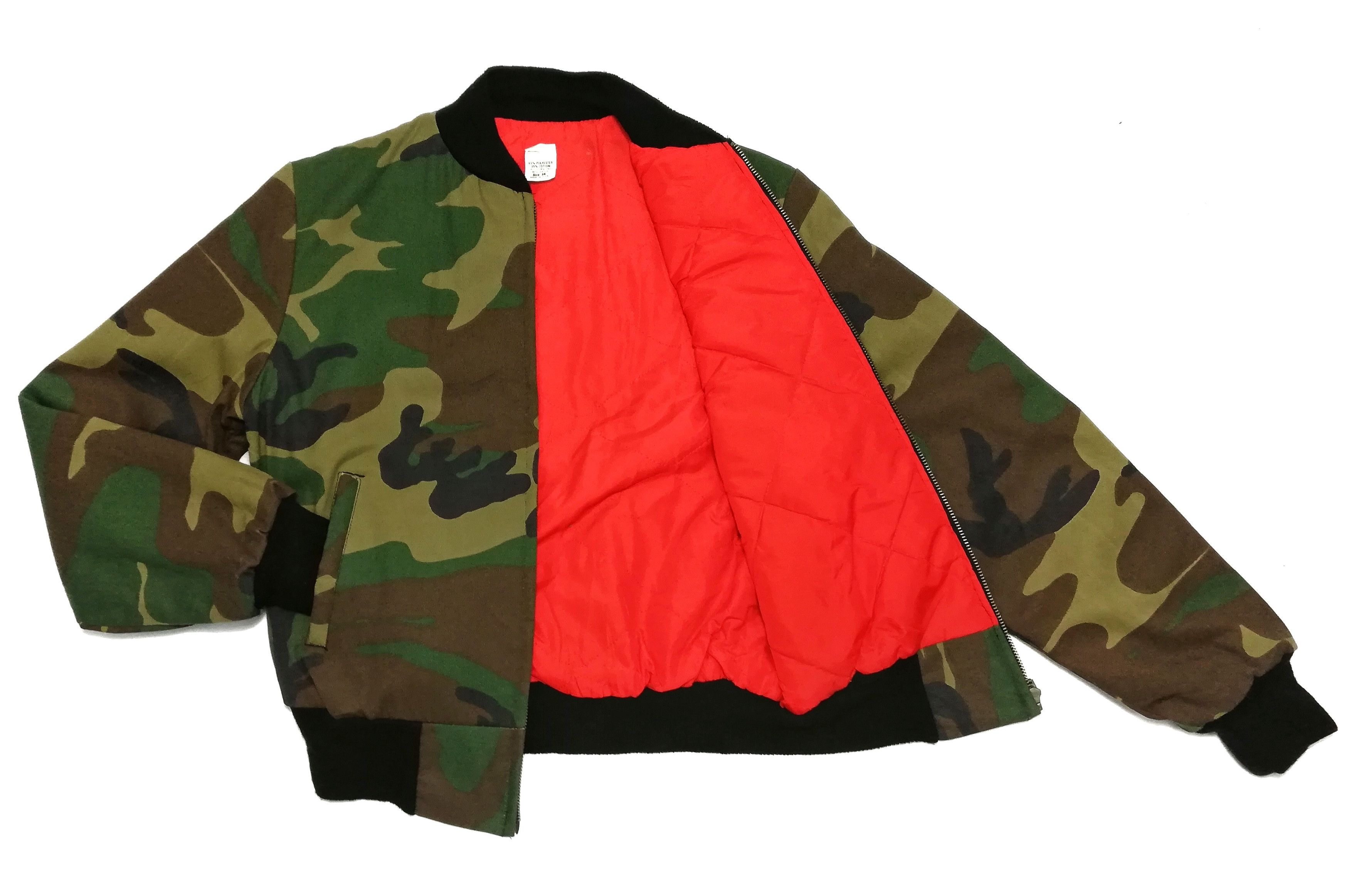 Vintage 🔥ICONIC Vintage Camouflage Military Bomber MA-1 Jacket🔥 Size US XXS / EU 40 - 3 Thumbnail