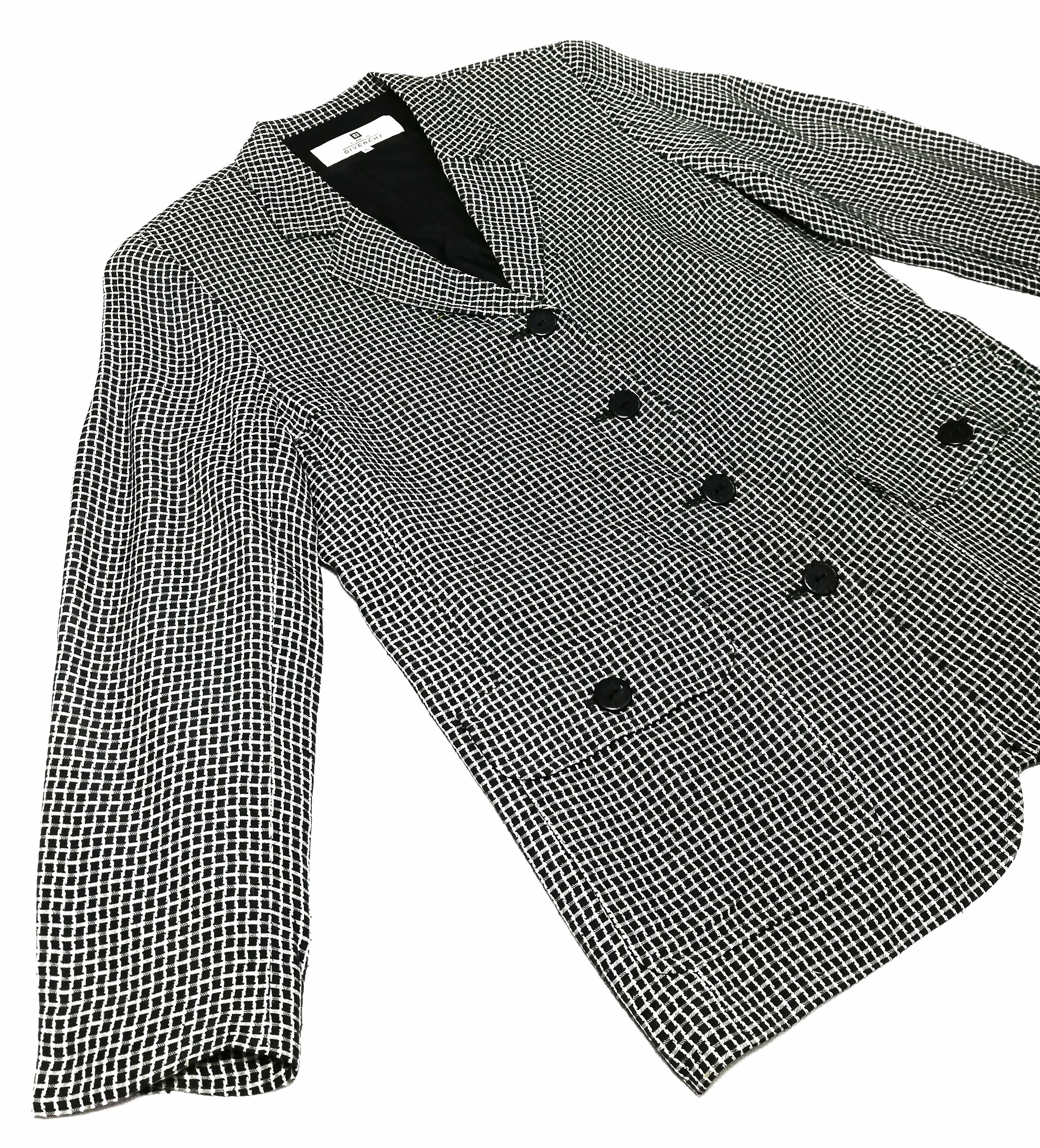 Givenchy 🔥Givenchy Glamour Acetate/Rayon Tartan Plaid Blazer Jacket Size US S / EU 44-46 / 1 - 1 Thumbnail