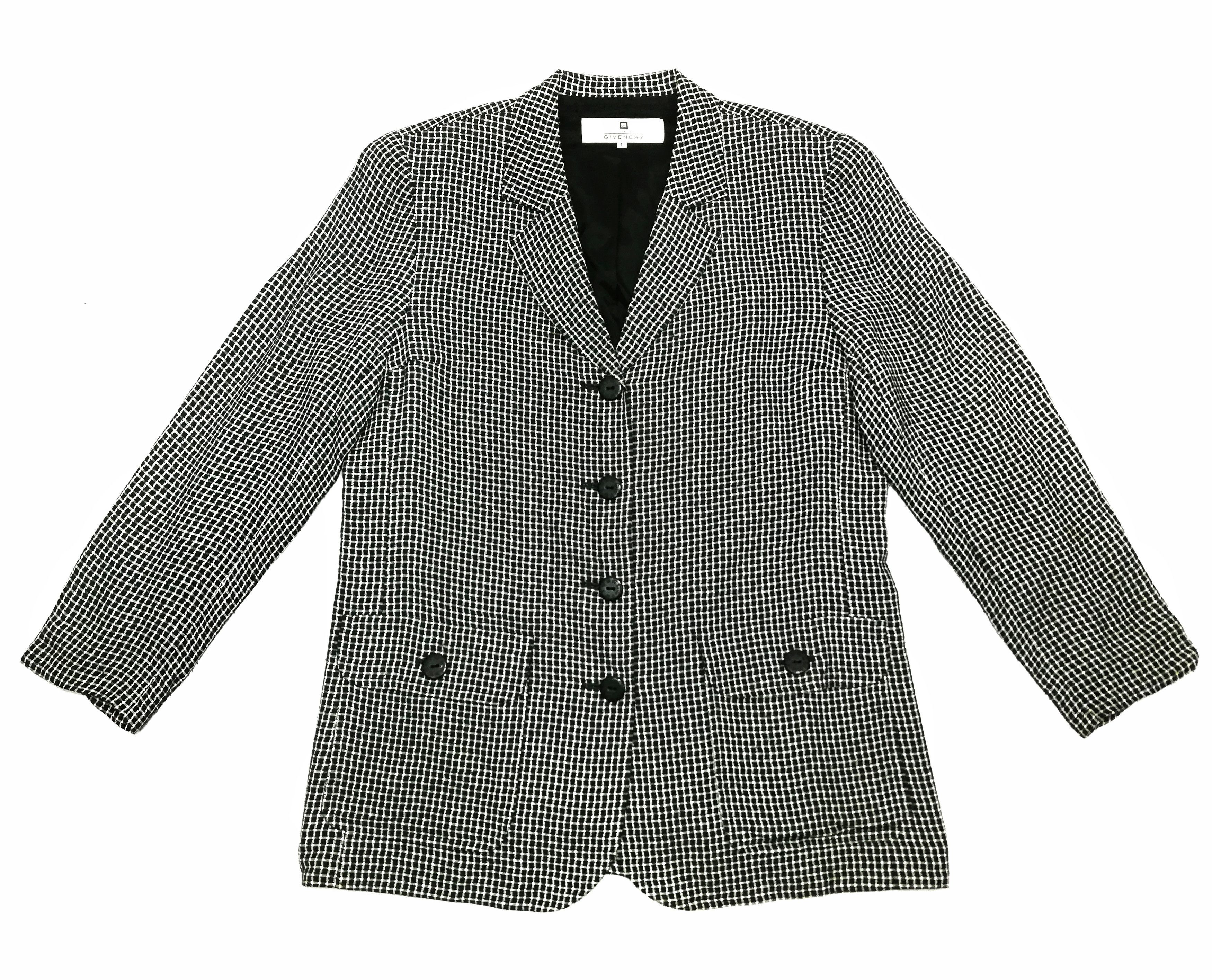 Givenchy 🔥Givenchy Glamour Acetate/Rayon Tartan Plaid Blazer Jacket Size US S / EU 44-46 / 1 - 6 Thumbnail