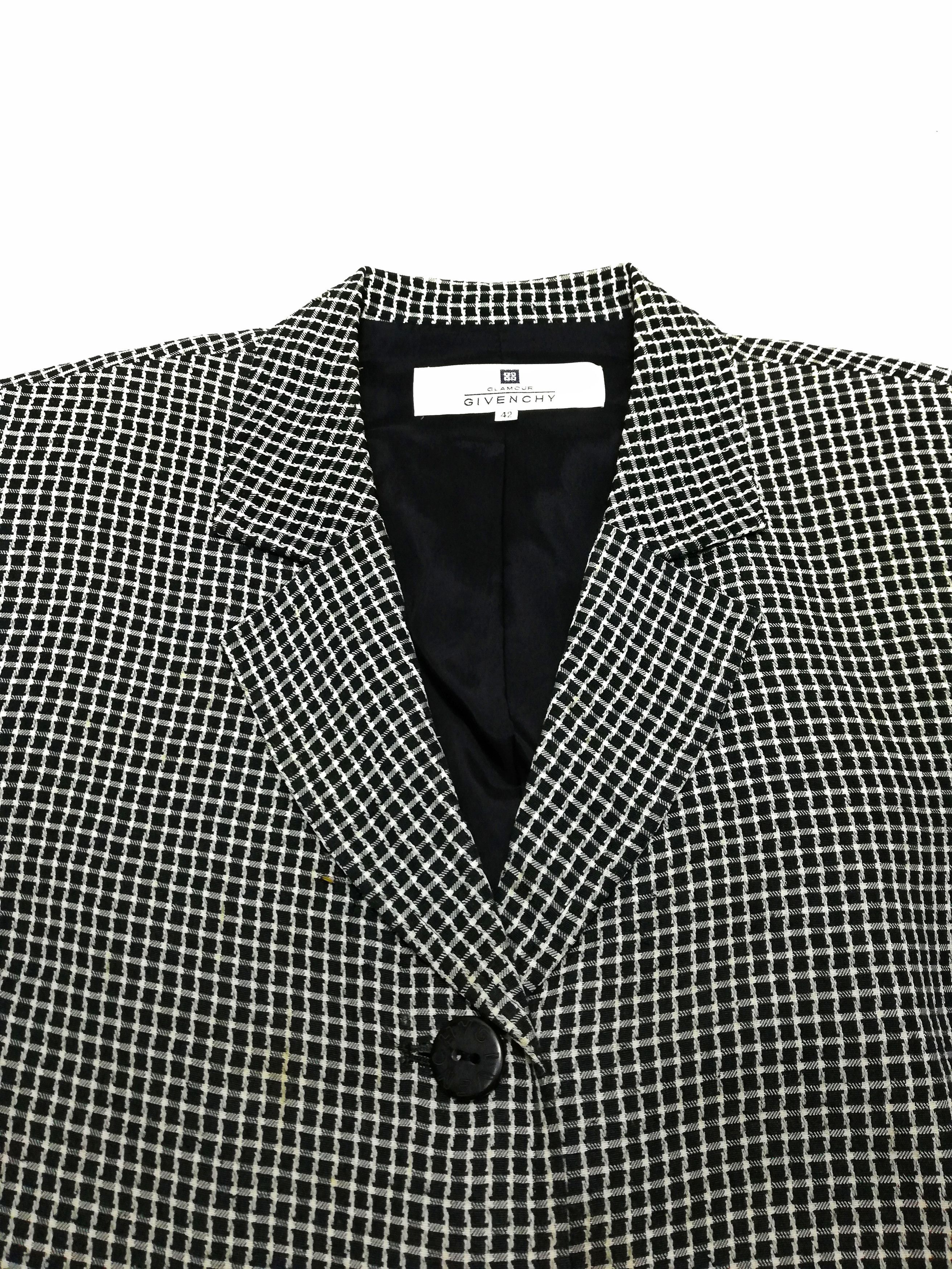 Givenchy 🔥Givenchy Glamour Acetate/Rayon Tartan Plaid Blazer Jacket Size US S / EU 44-46 / 1 - 11 Thumbnail