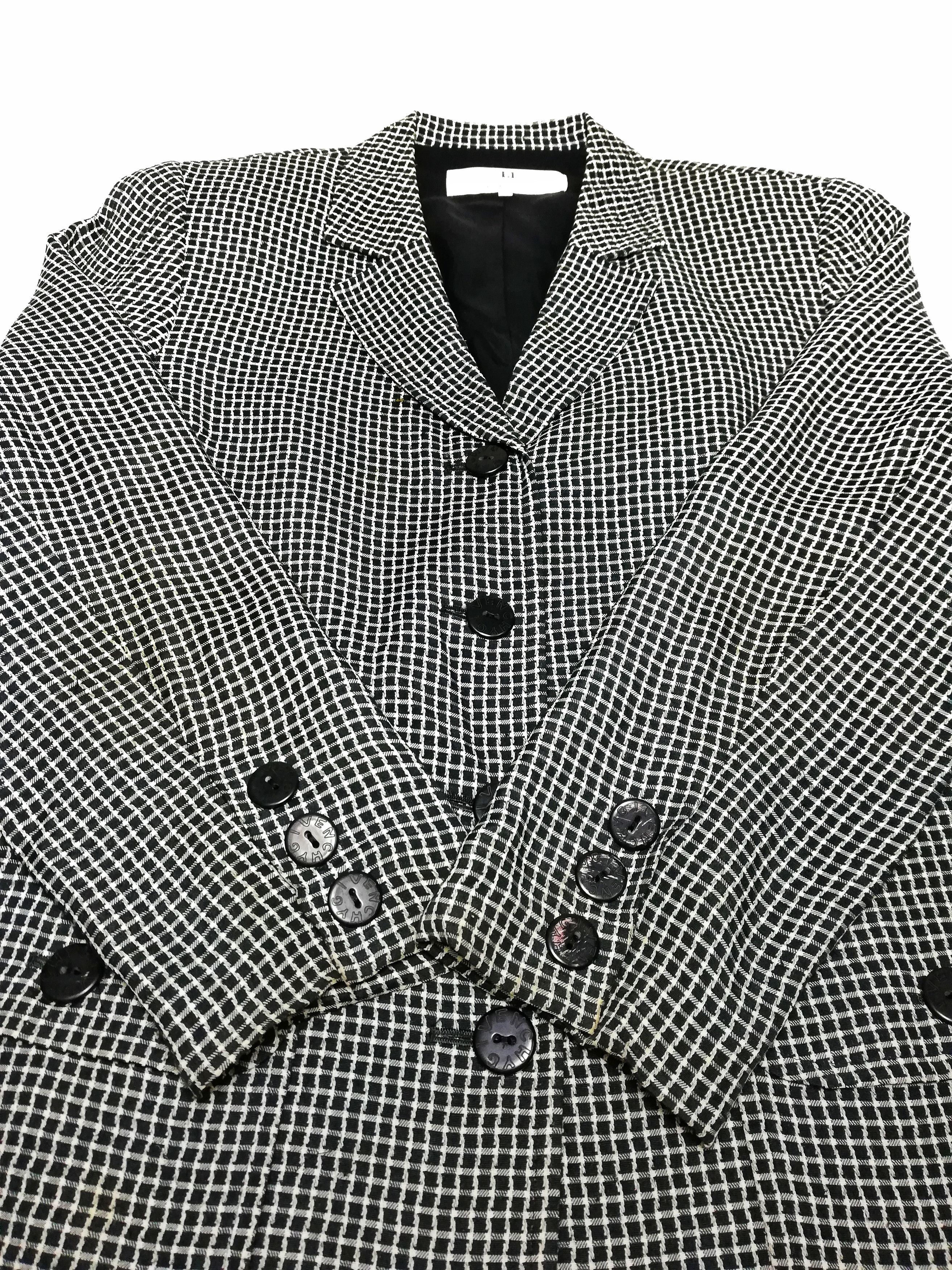 Givenchy 🔥Givenchy Glamour Acetate/Rayon Tartan Plaid Blazer Jacket Size US S / EU 44-46 / 1 - 12 Thumbnail