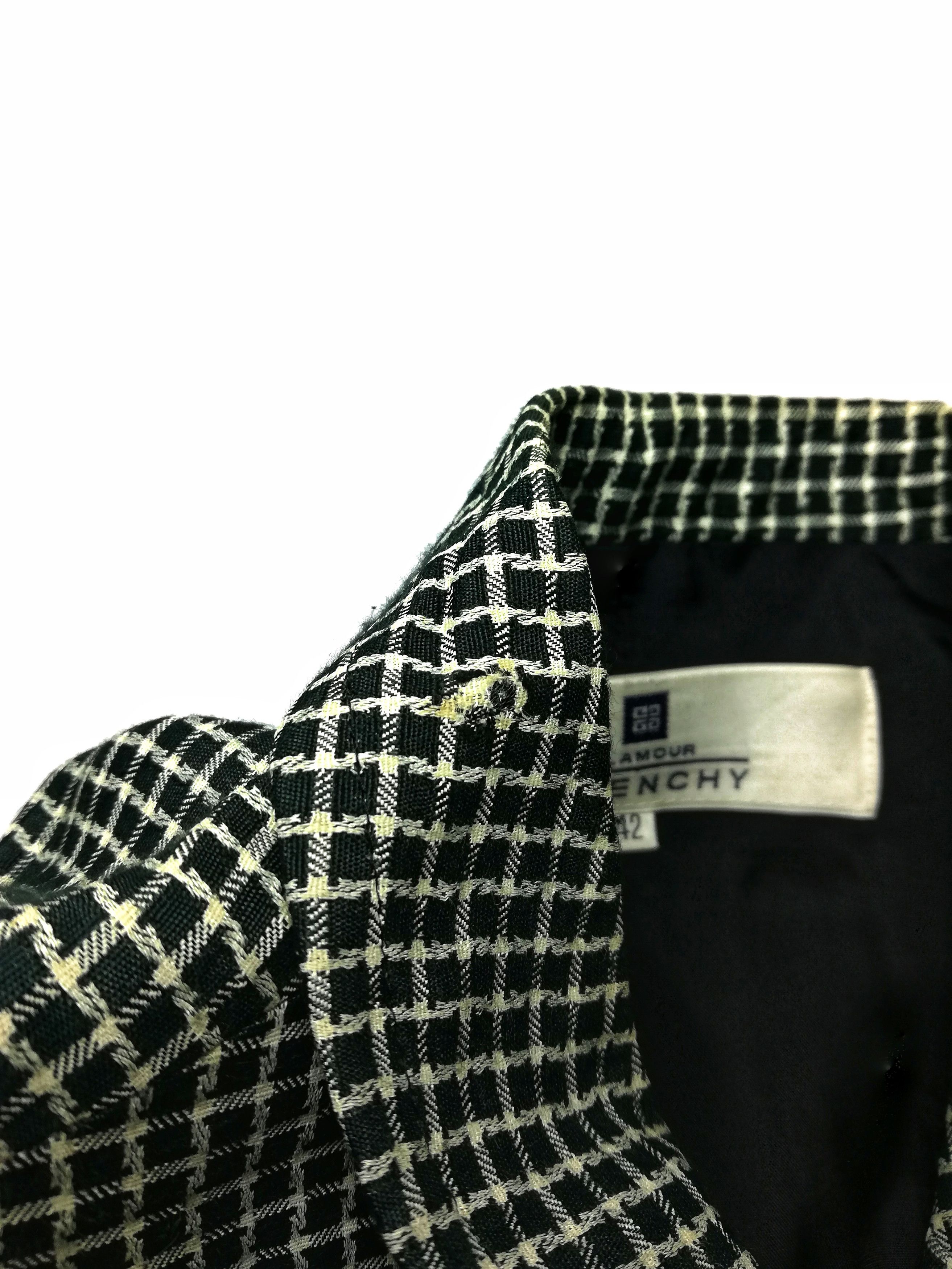 Givenchy 🔥Givenchy Glamour Acetate/Rayon Tartan Plaid Blazer Jacket Size US S / EU 44-46 / 1 - 14 Thumbnail