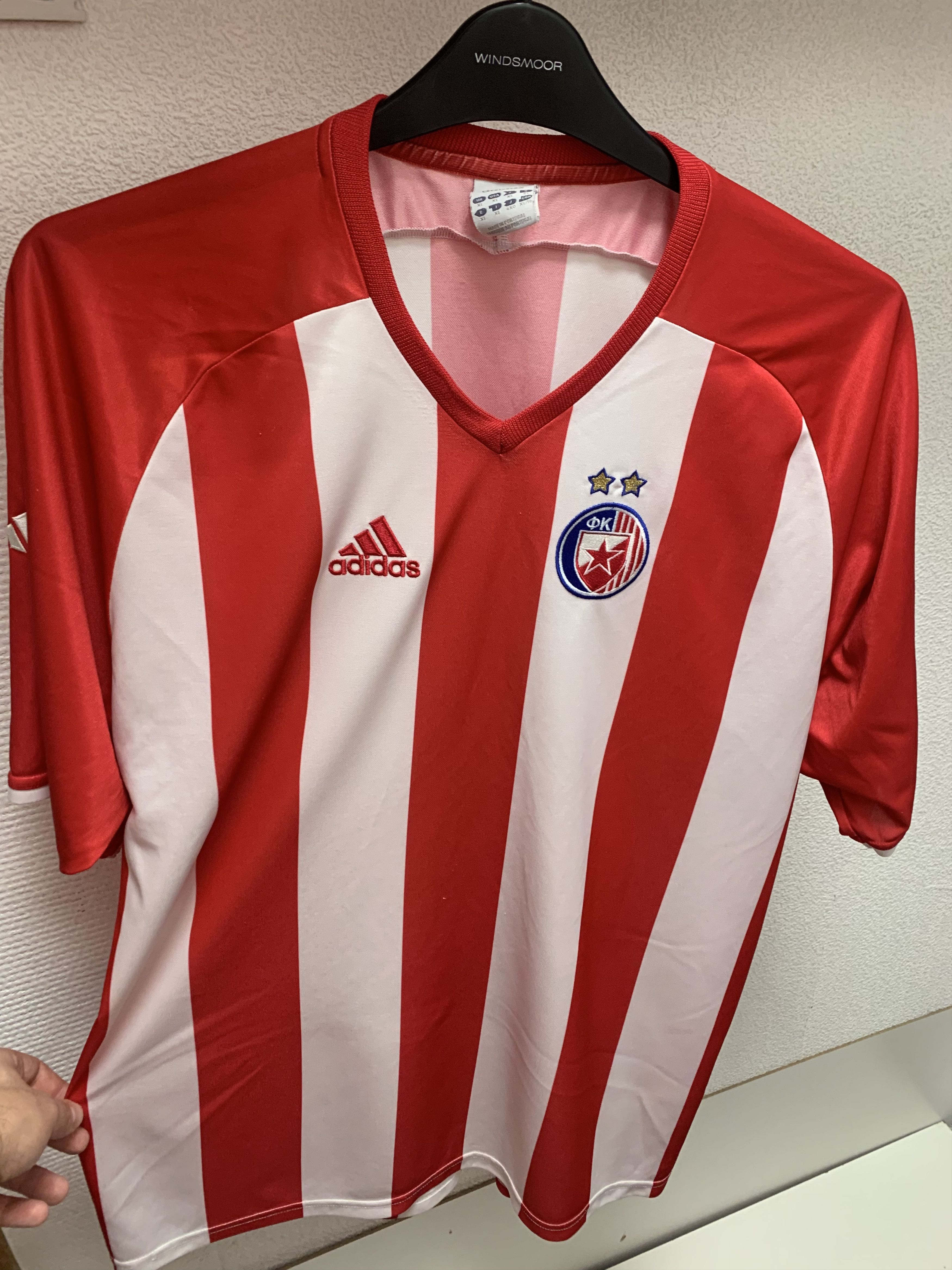 Maillot Red Star Belgrade 2007/2008 – Vintage, Nike, Taille XL, Porté