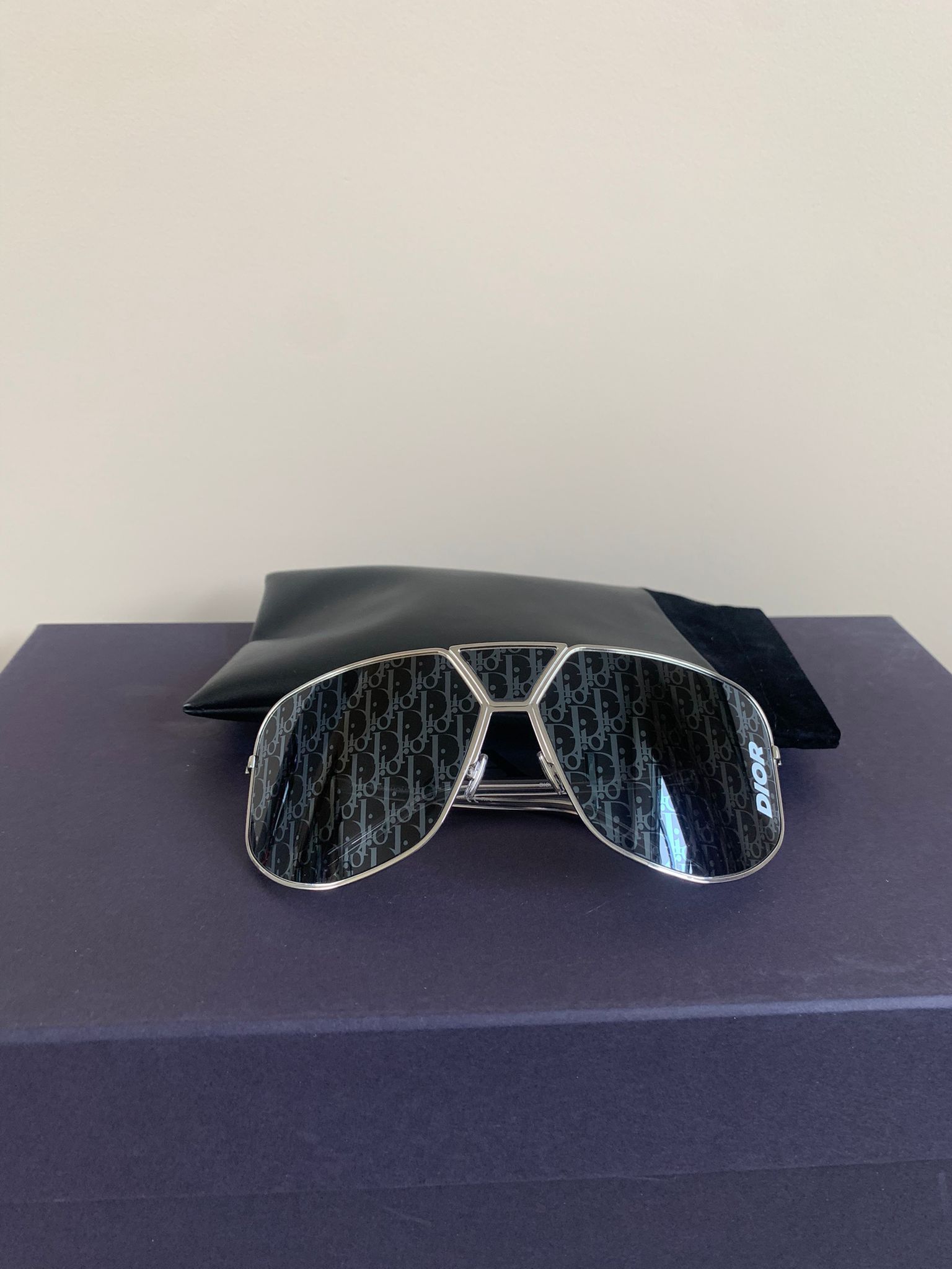 Dior Oblique Sunglasses in Black Size ONE SIZE - 2 Thumbnail