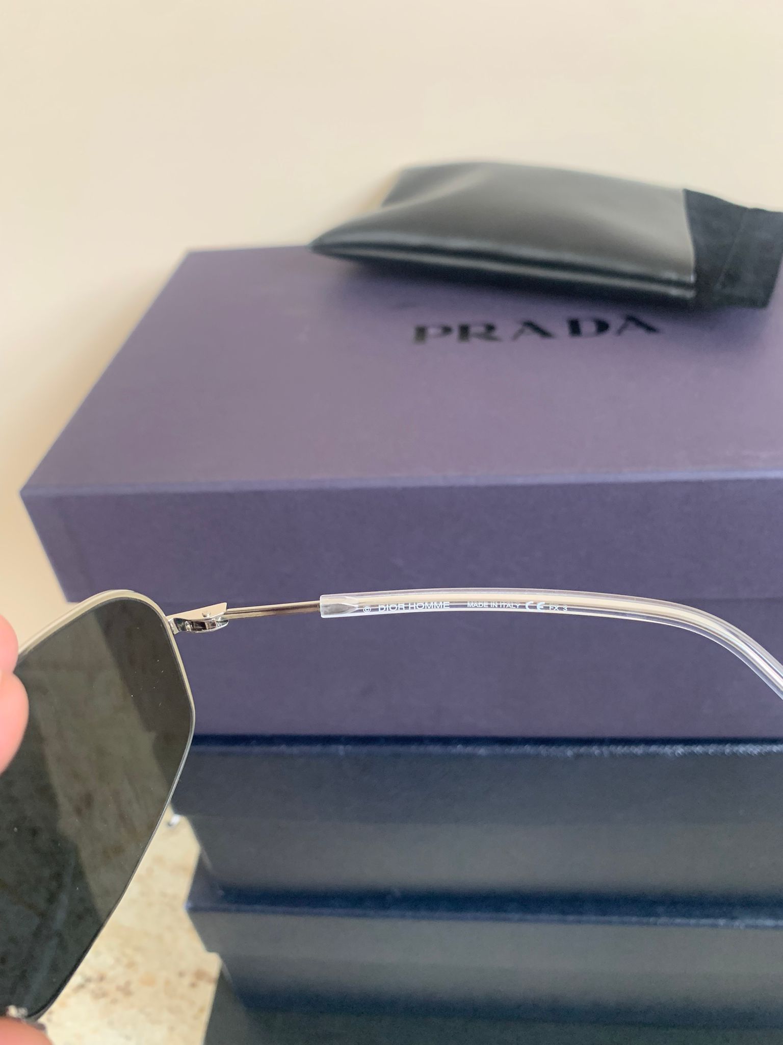 Dior Oblique Sunglasses in Black Size ONE SIZE - 5 Thumbnail