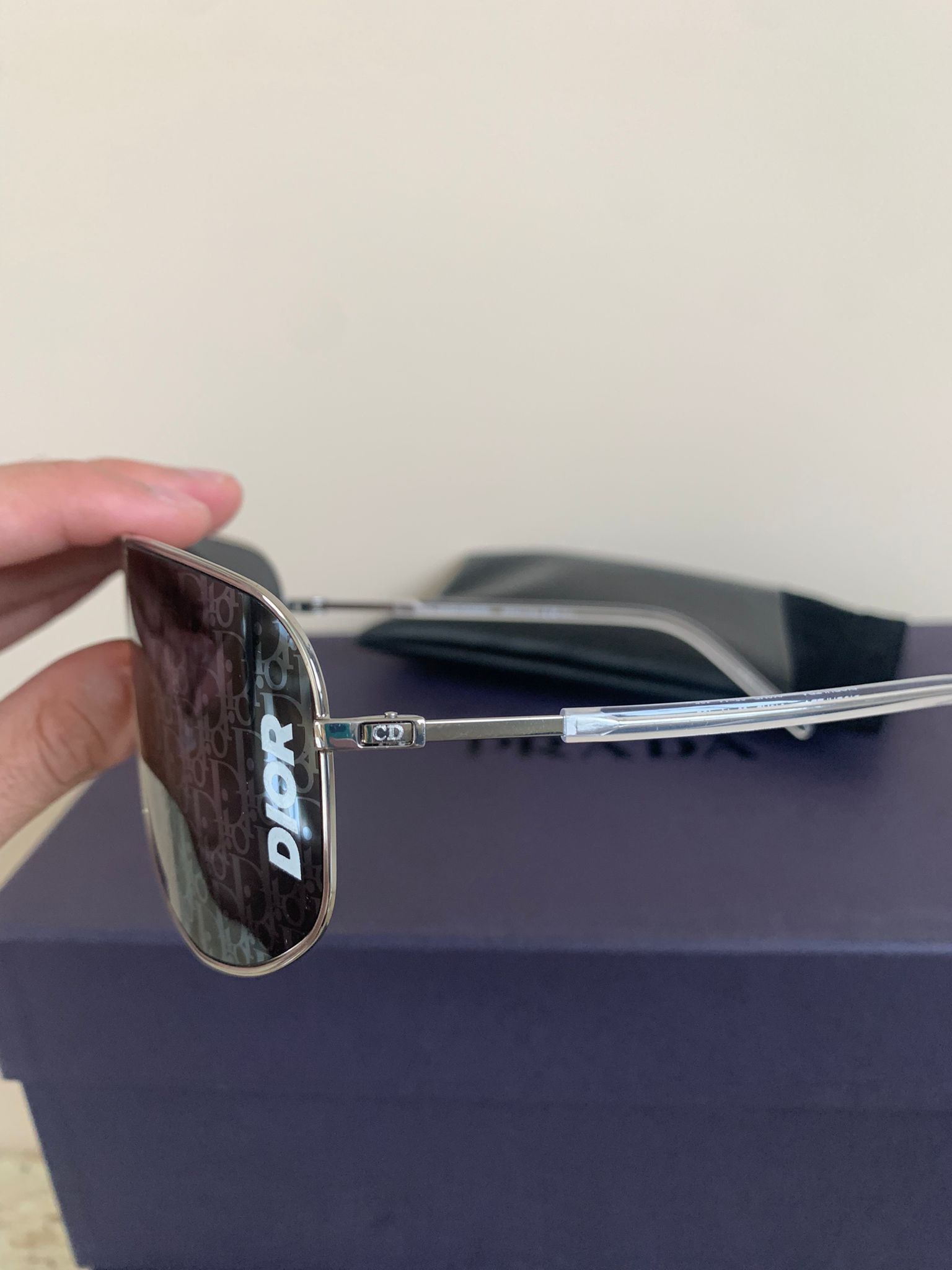 Dior Oblique Sunglasses in Black Size ONE SIZE - 6 Thumbnail
