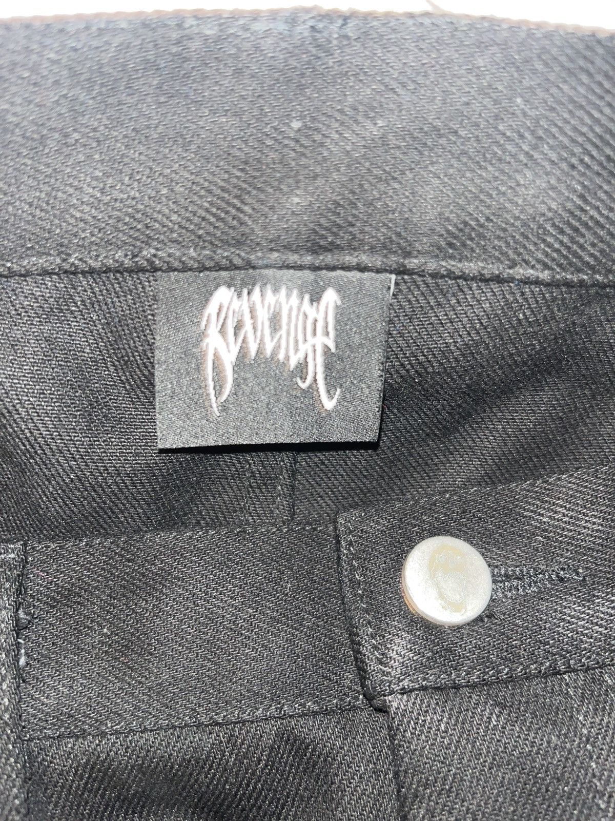 Revenge Revenge Black Embroidered denium Size US 34 / EU 50 - 3 Thumbnail