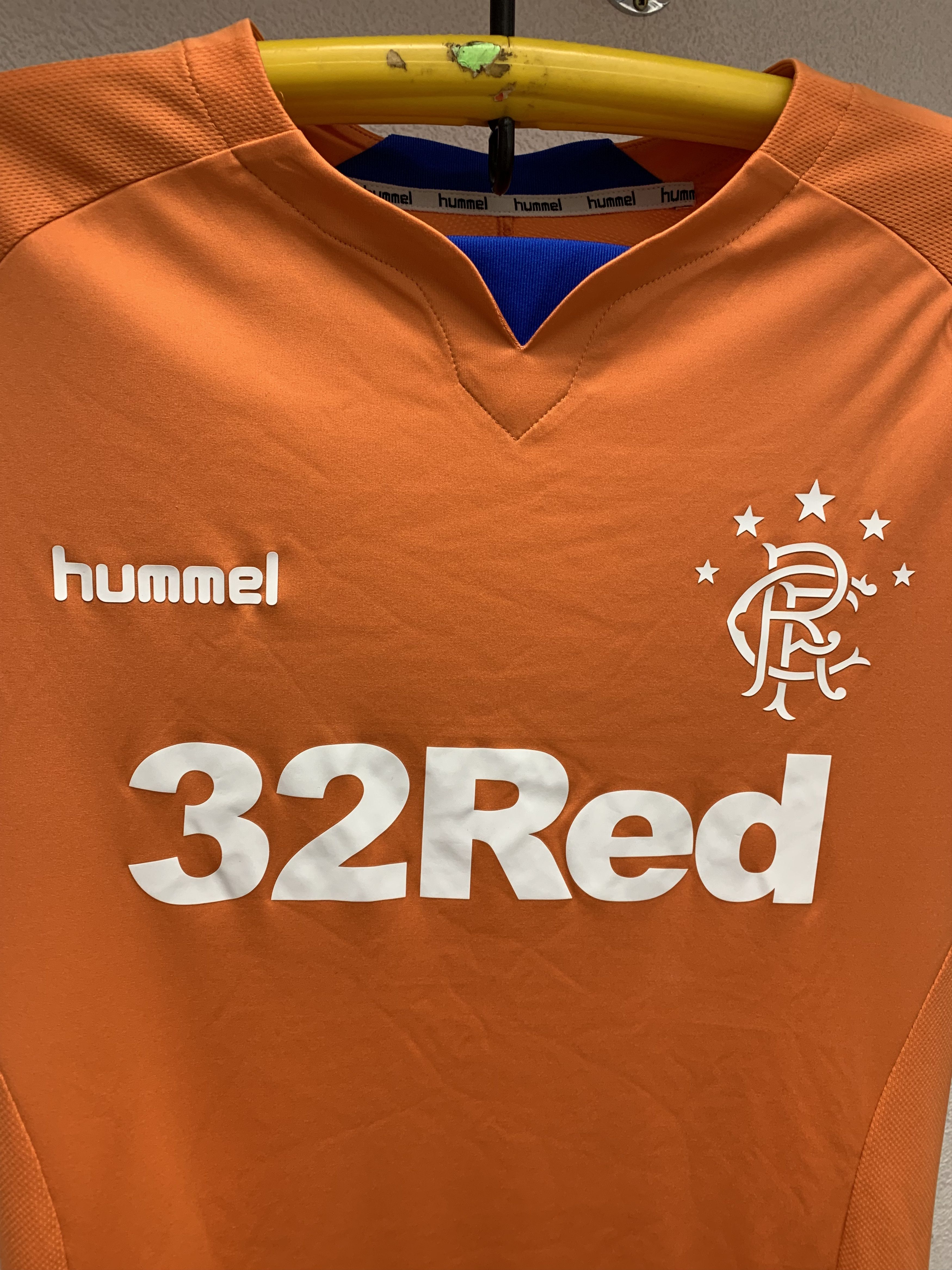 Hummel Glasgow Rangers Hummel 32 Red Soccer Jersey M Orange Size US M / EU 48-50 / 2 - 2 Thumbnail
