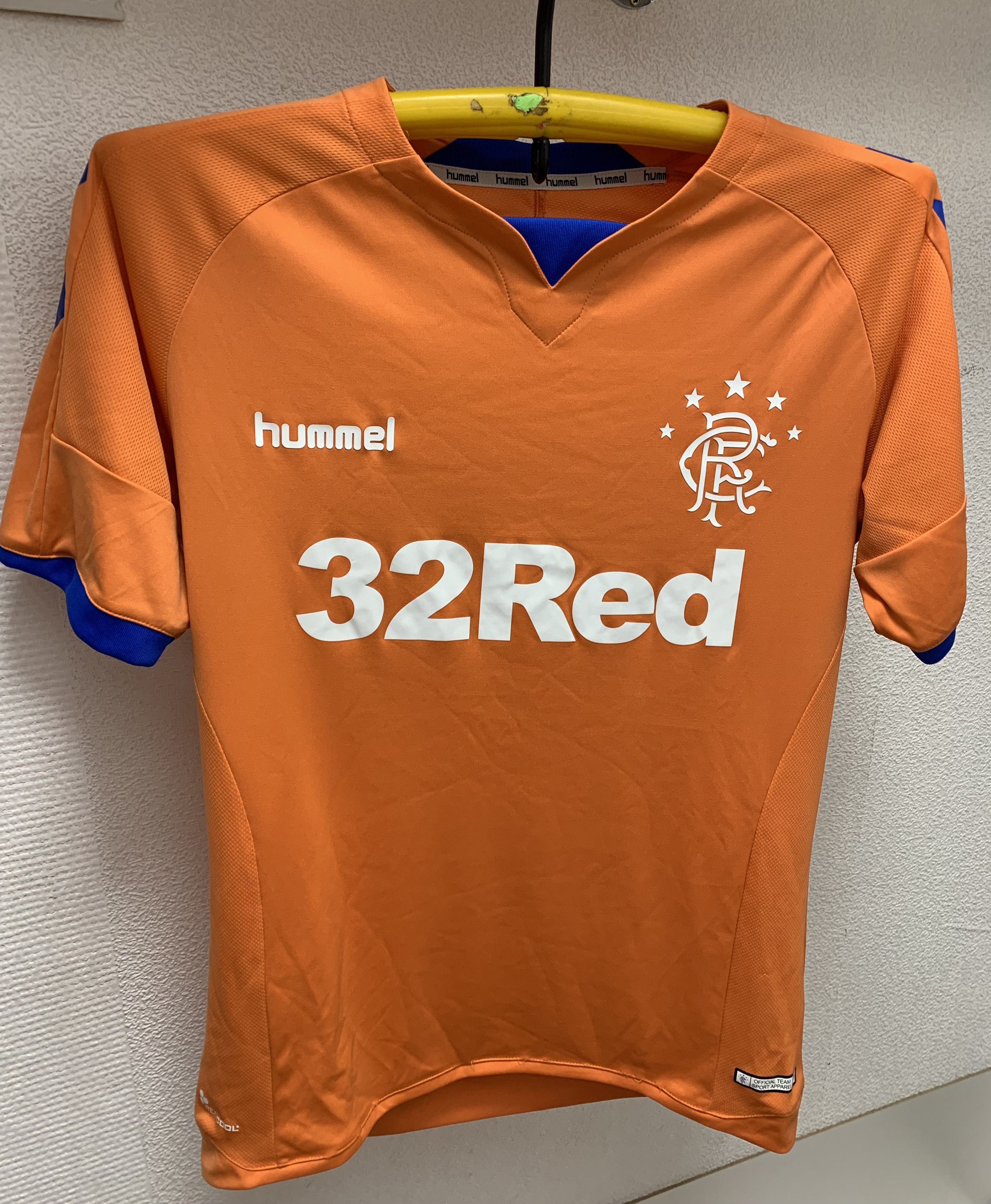 Jersey Rangers Fc Orange Kit Glasgow Rangers Hummel 32 Red