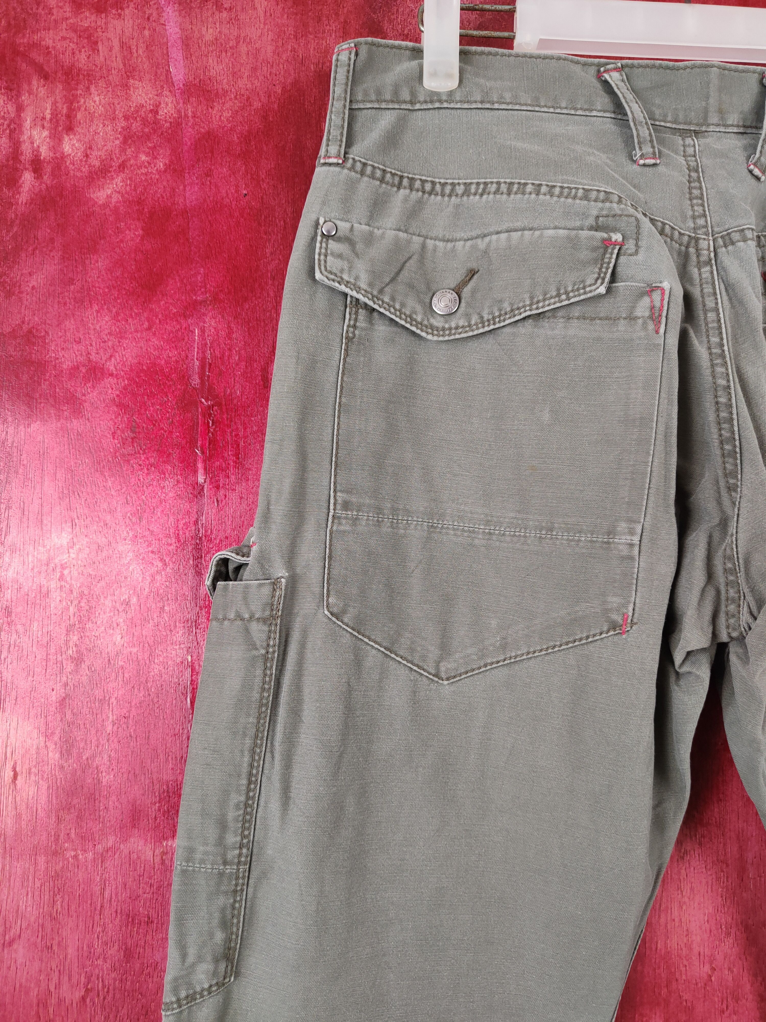 Japanese Brand Xebec-Twist45 Army Multi Pocket Tactical Cargo Pants #S440 Size US 31 - 10 Thumbnail