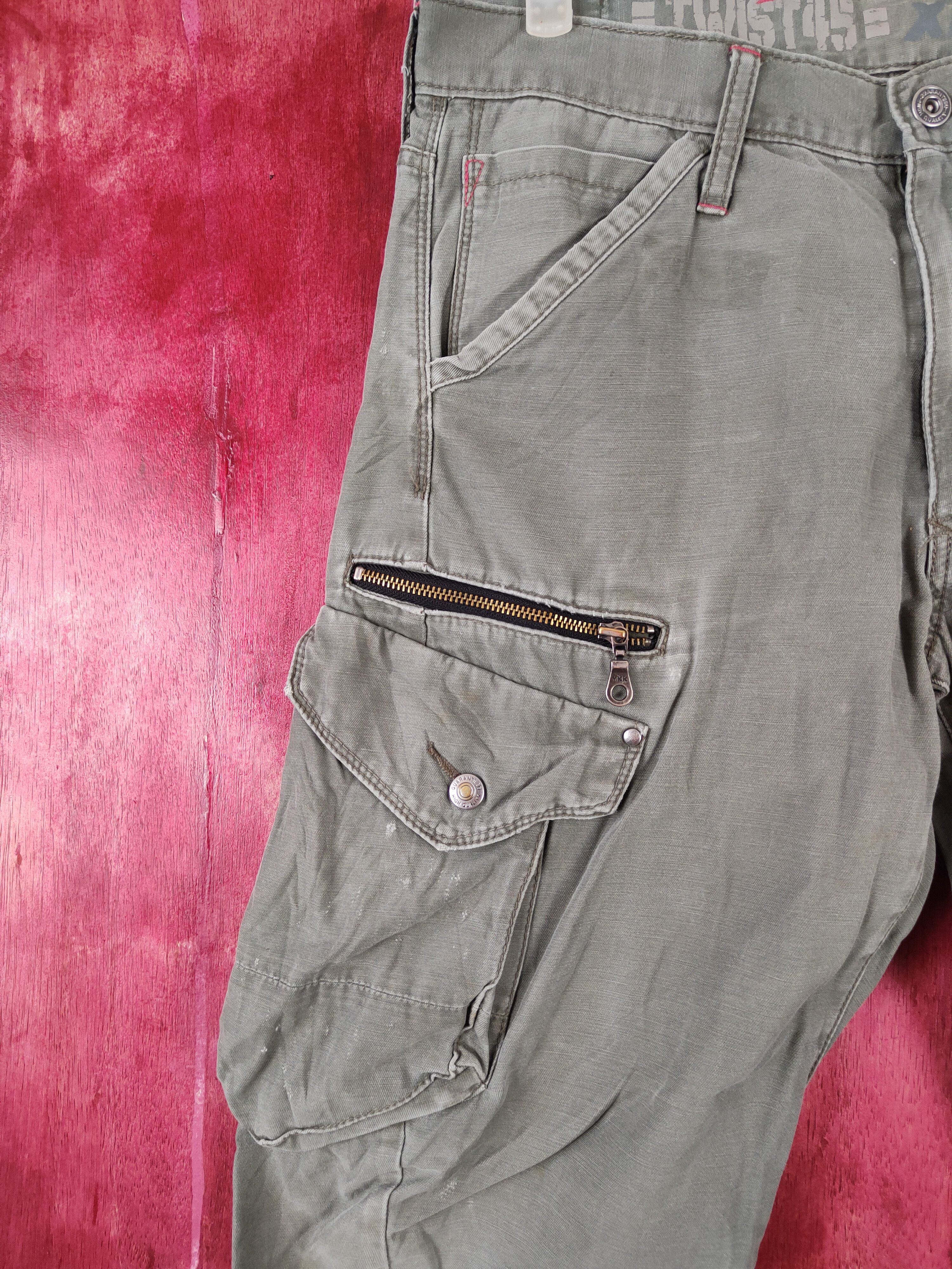Japanese Brand Xebec-Twist45 Army Multi Pocket Tactical Cargo Pants #S440 Size US 31 - 3 Thumbnail
