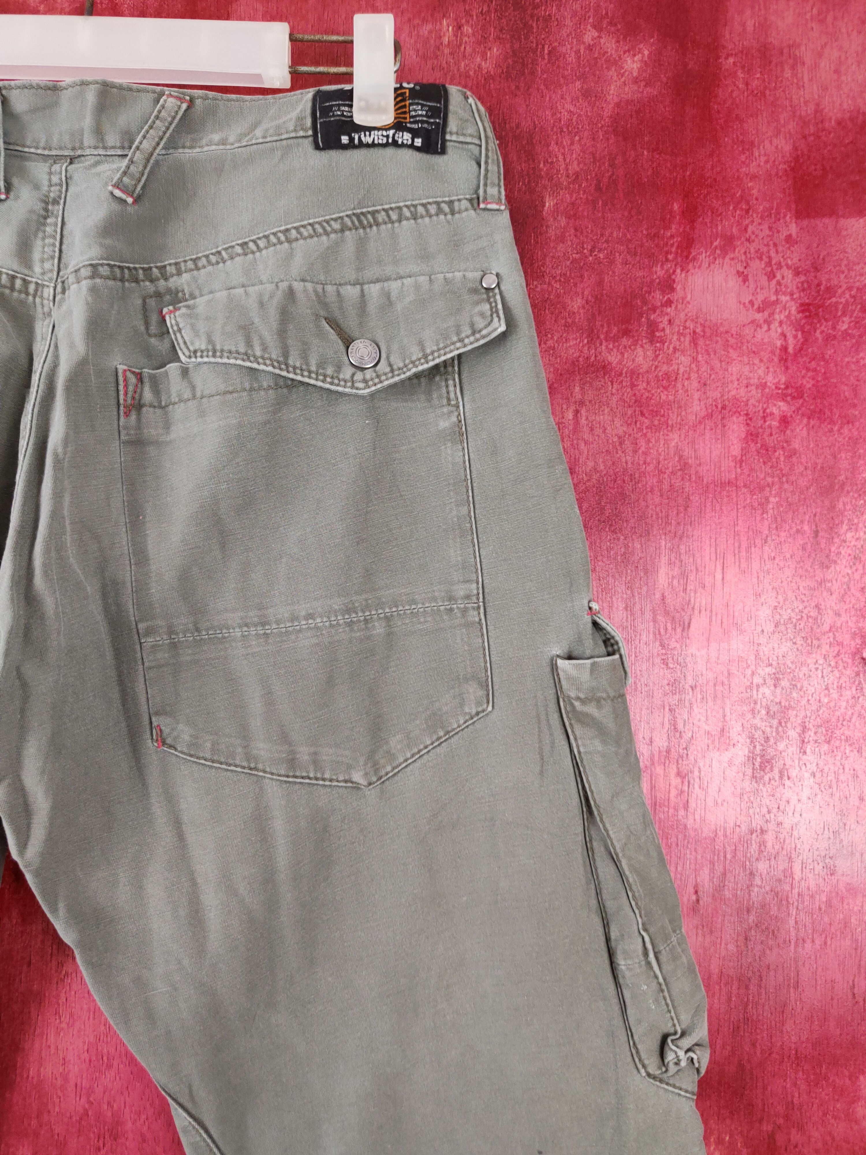 Japanese Brand Xebec-Twist45 Army Multi Pocket Tactical Cargo Pants #S440 Size US 31 - 13 Thumbnail